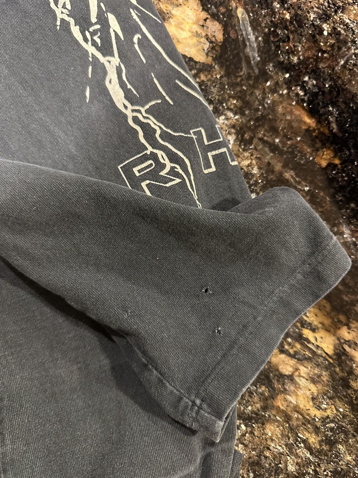Rhude Rhude Eagle Print Logo Long Sleeve Oversized Black T-Shirt Size US XL / EU 56 / 4 - 16 Thumbnail