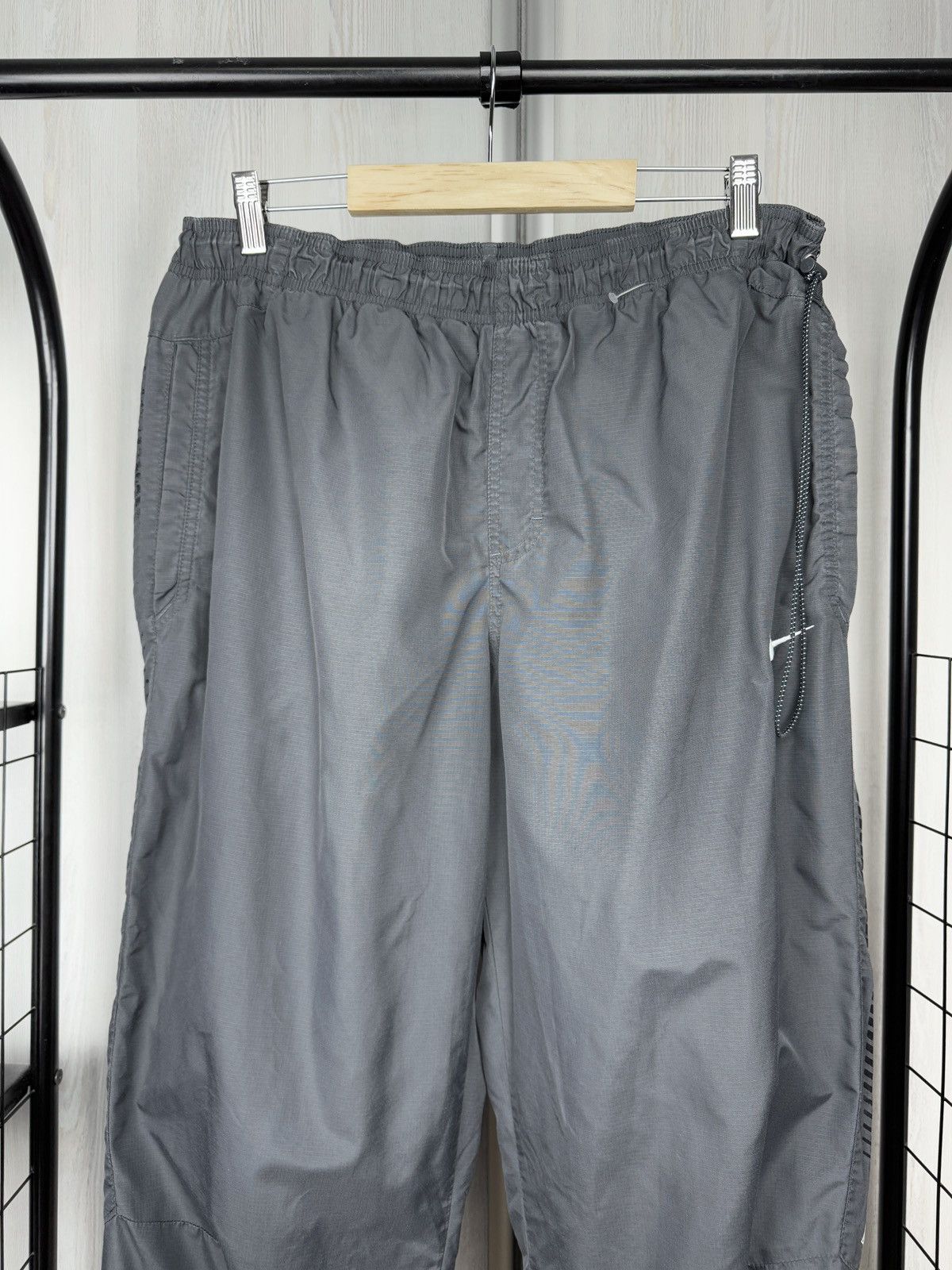 Nike Nike Air vintage y2k drill tightening grey track pants XL Size US 36 / EU 52 - 3 Thumbnail
