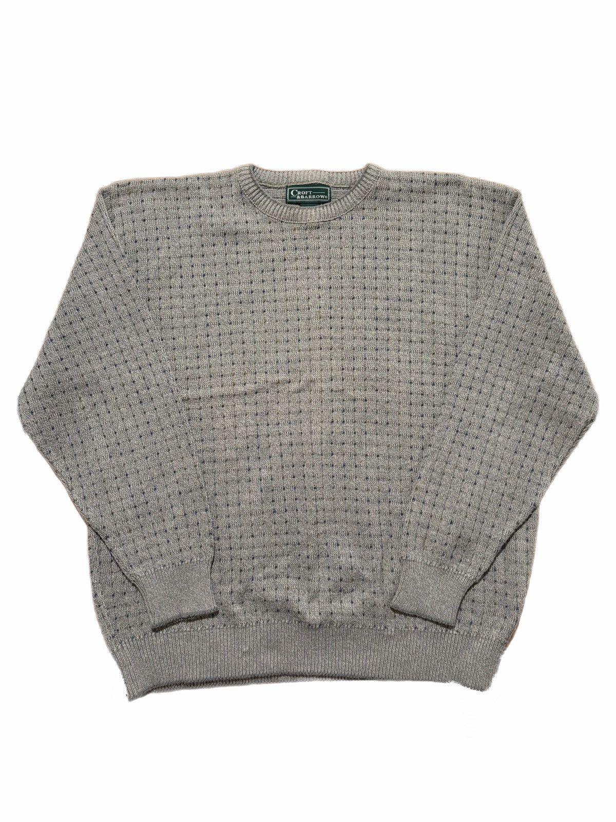 Croft & Barrow Croft & Barrow Sweater Cotton Waffle Knit Crewneck Made USA Size US L / EU 52-54 / 3 - 1 Thumbnail
