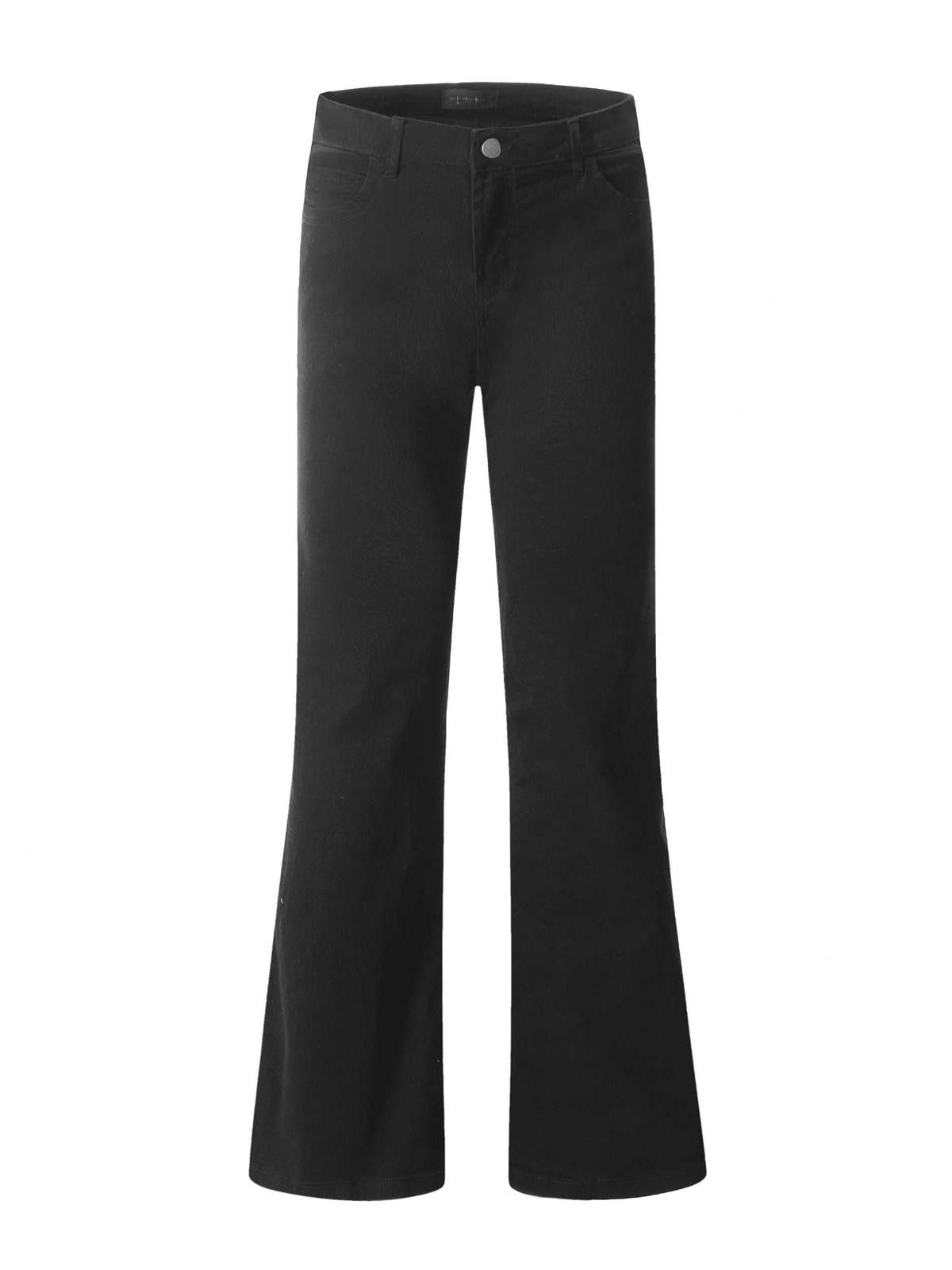 Other Black Low Waist Flared Jeans – Cleanfit Unisex Denim Size US 28 / EU 44 - 5 Thumbnail