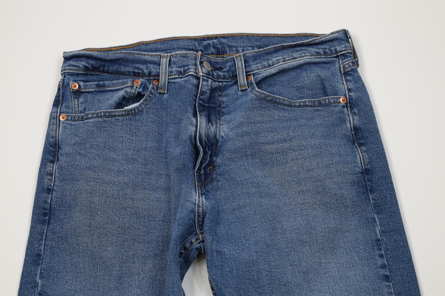 Levi's Vintage Y2K Levis 505 Regular Straight Leg Denim Jeans Blue Size US 34 / EU 50 - 2 Thumbnail