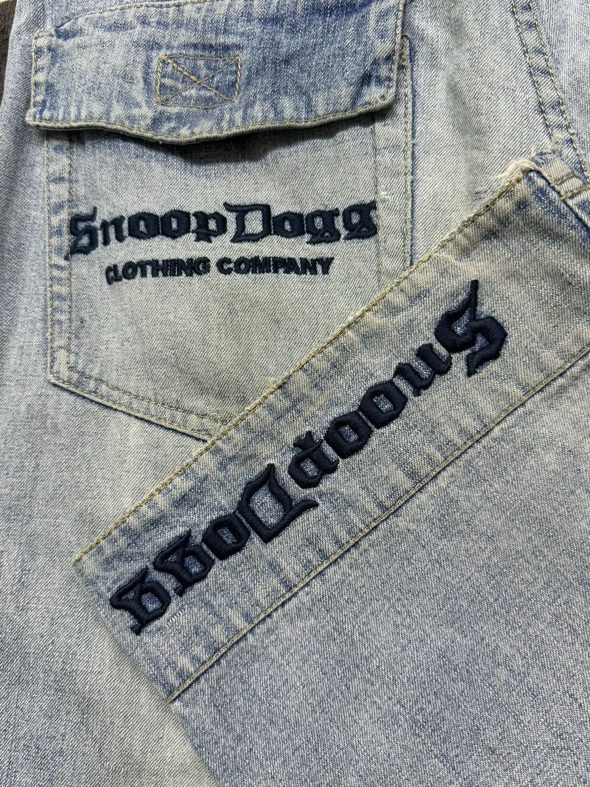 Snoop Dogg Vintage Snoop Dogg Clothing Company Baggy Distressed Denim Size US 31 - 13 Thumbnail