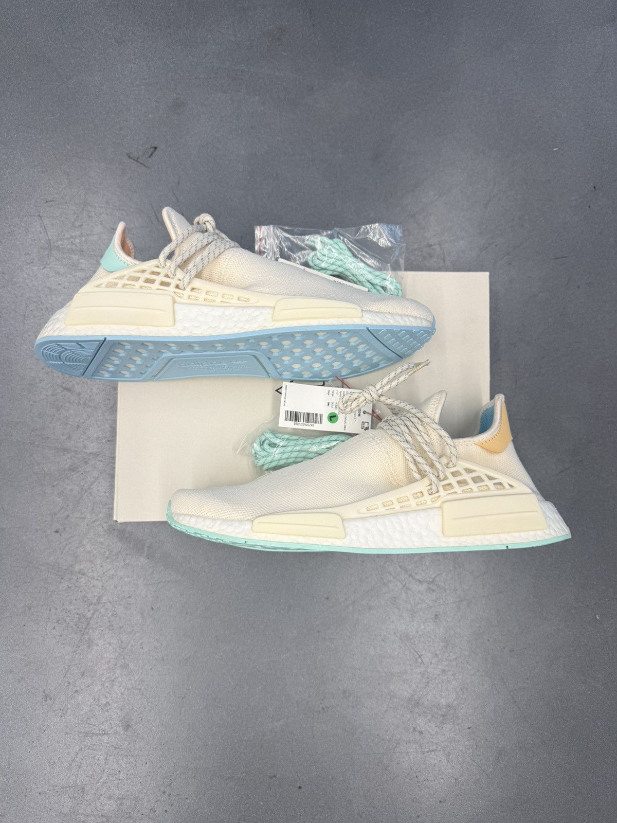 2018 Adidas NMD Hu Pharrell Nerd Chalk White 1 of 14 Sample