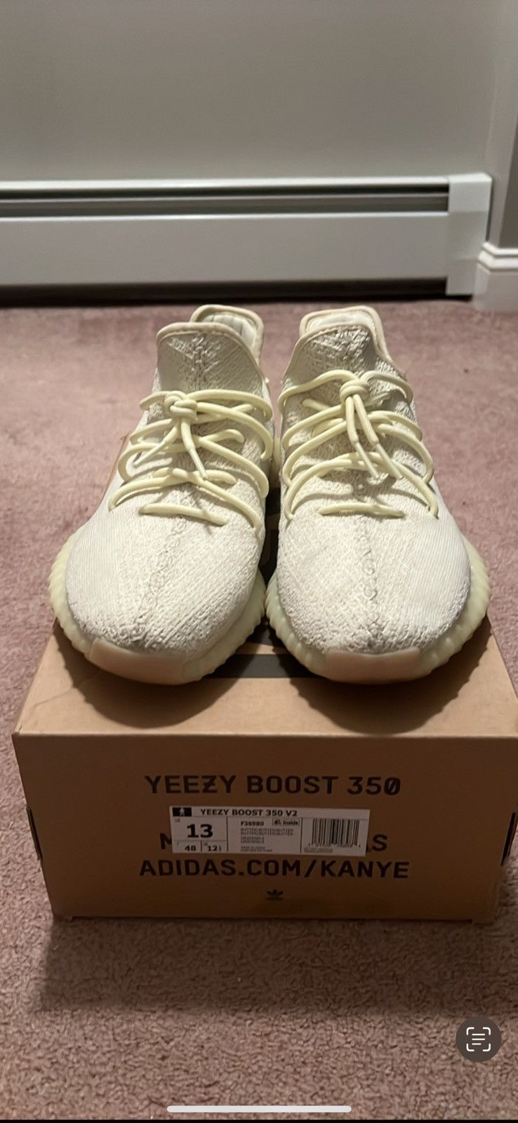 Adidas × Yeezy Yeezy Adidas Boost 350 V2 in Butter Size US 13 / EU 46 - 1 Thumbnail