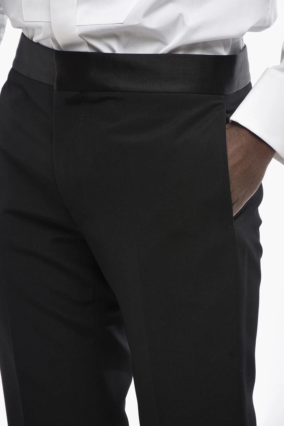 Givenchy og1mm0326 Wool Pant in Black Size US 32 / EU 48 - 3 Thumbnail