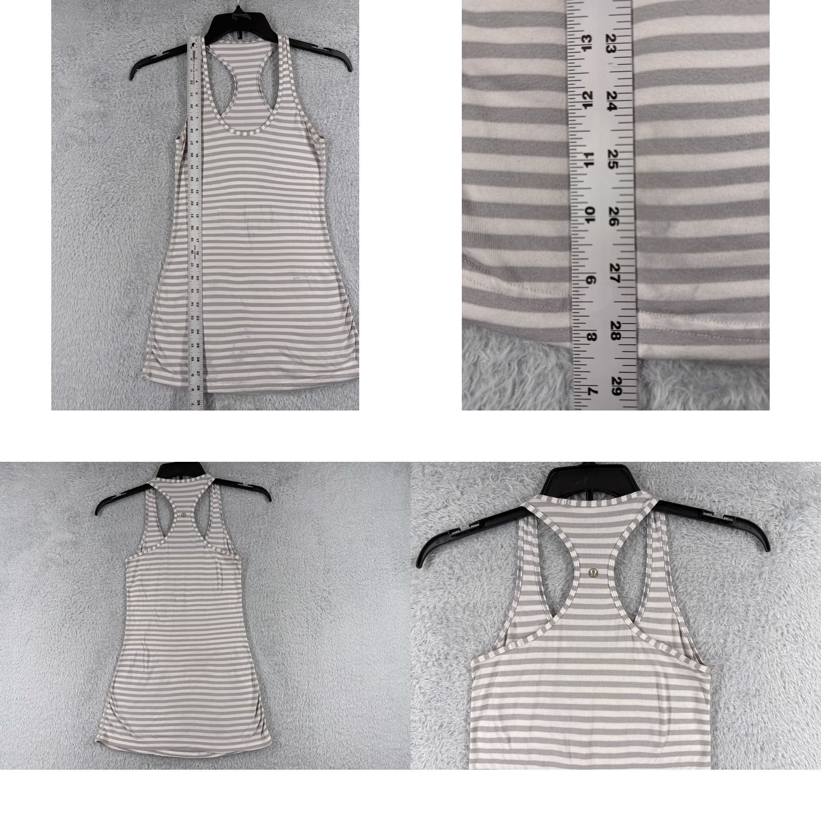 Lululemon Lululemon Shirt Women 2 Gray Sleeveless Racerback Tank Casual Basic All Seasons" Size XS / US 0-2 / IT 36-38 - 8 Thumbnail