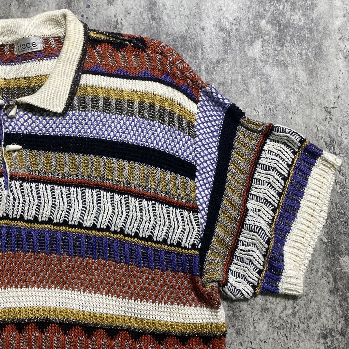 Yoshiyuki Konishi Yoshiyuki Konishi Ficce Designer Cnit Polo Japanese Designer Size US L / EU 52-54 / 3 - 3 Thumbnail