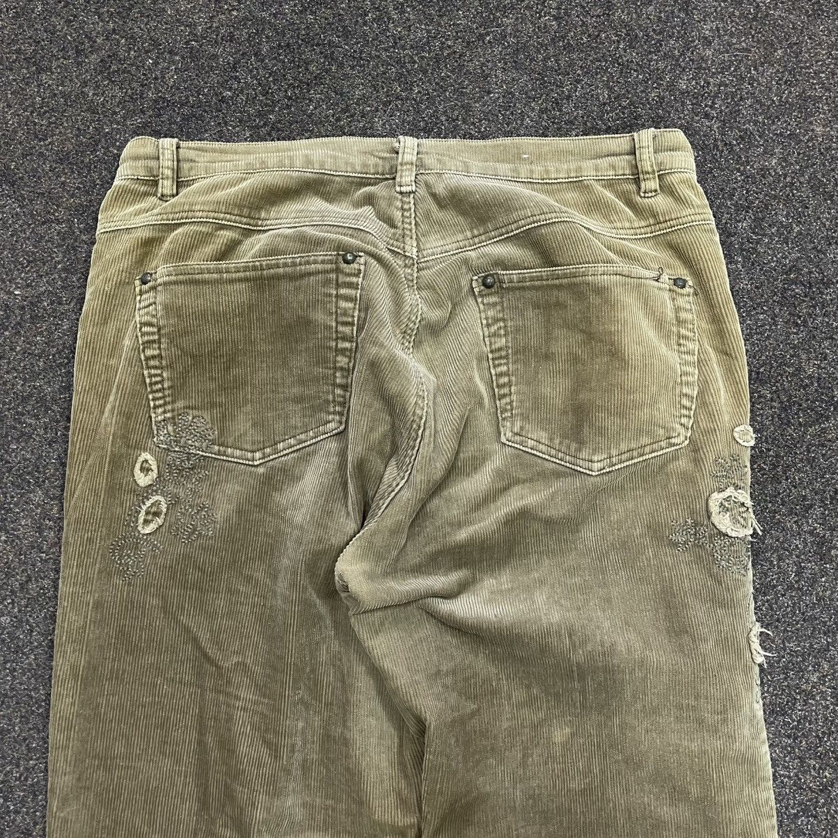 Vintage vintage corduroy pants bootcut jeans Y2K flared Size 30" / US 8 / IT 44 - 3 Thumbnail