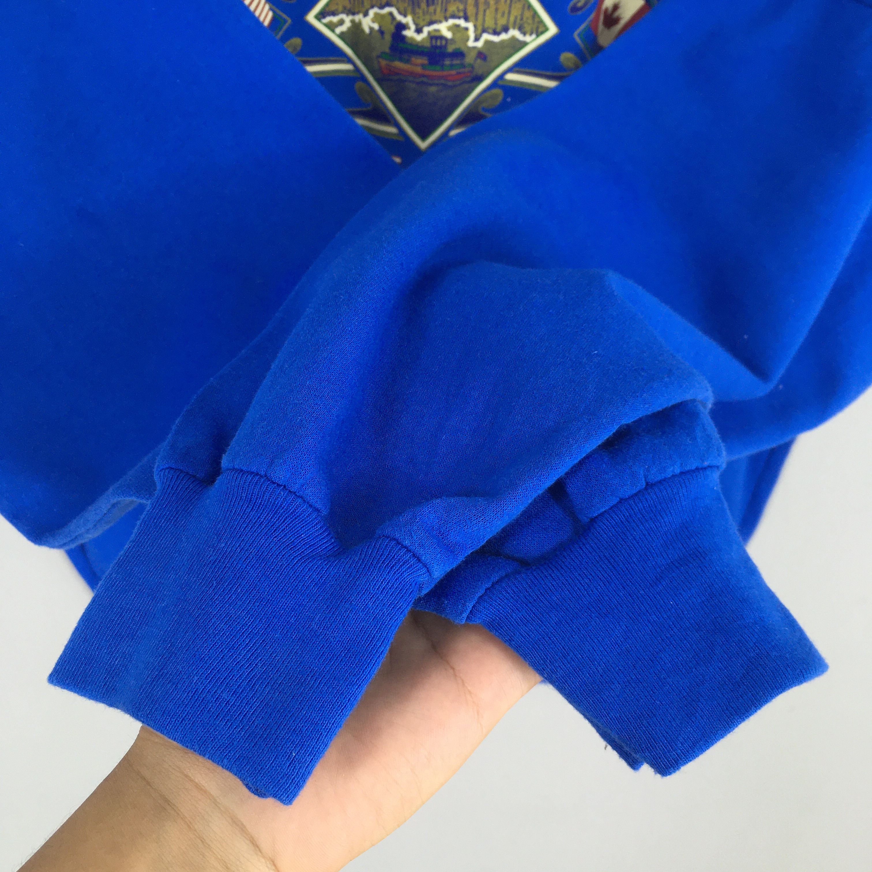 Vintage Vintage 90's Niagara Falls Canada Blue Sweatshirt Large Size US L / EU 52-54 / 3 - 4 Thumbnail