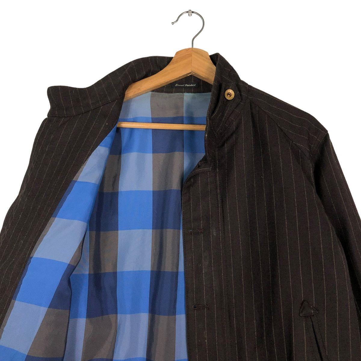 Japanese Brand 🔥VINTAGE BIKER JACKET JOURNAL STANDARD TARTAN DESIGN LINING Size US M / EU 48-50 / 2 - 12 Thumbnail