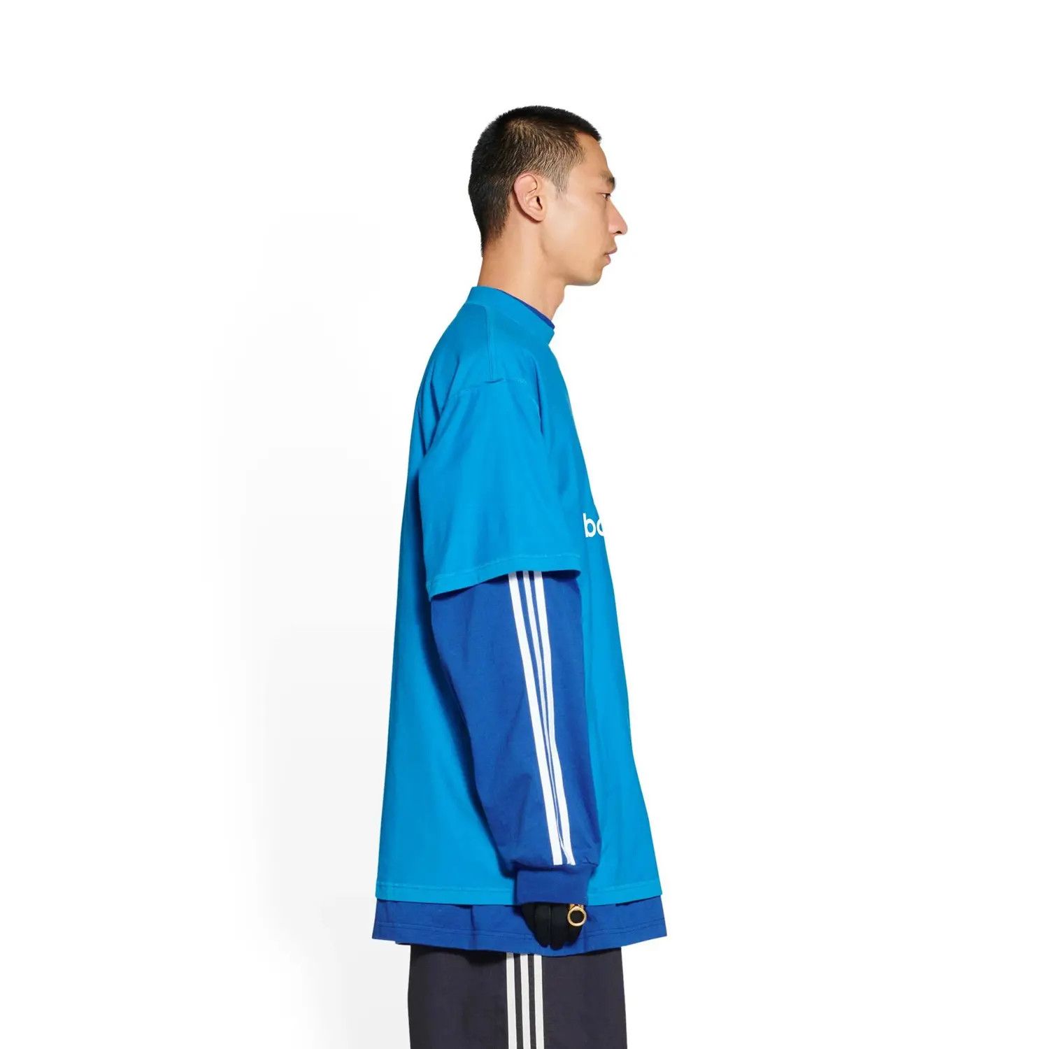 Adidas × Balenciaga o1w1db10824 T-Shirt Oversized in Blue Size US L / EU 52-54 / 3 - 4 Thumbnail