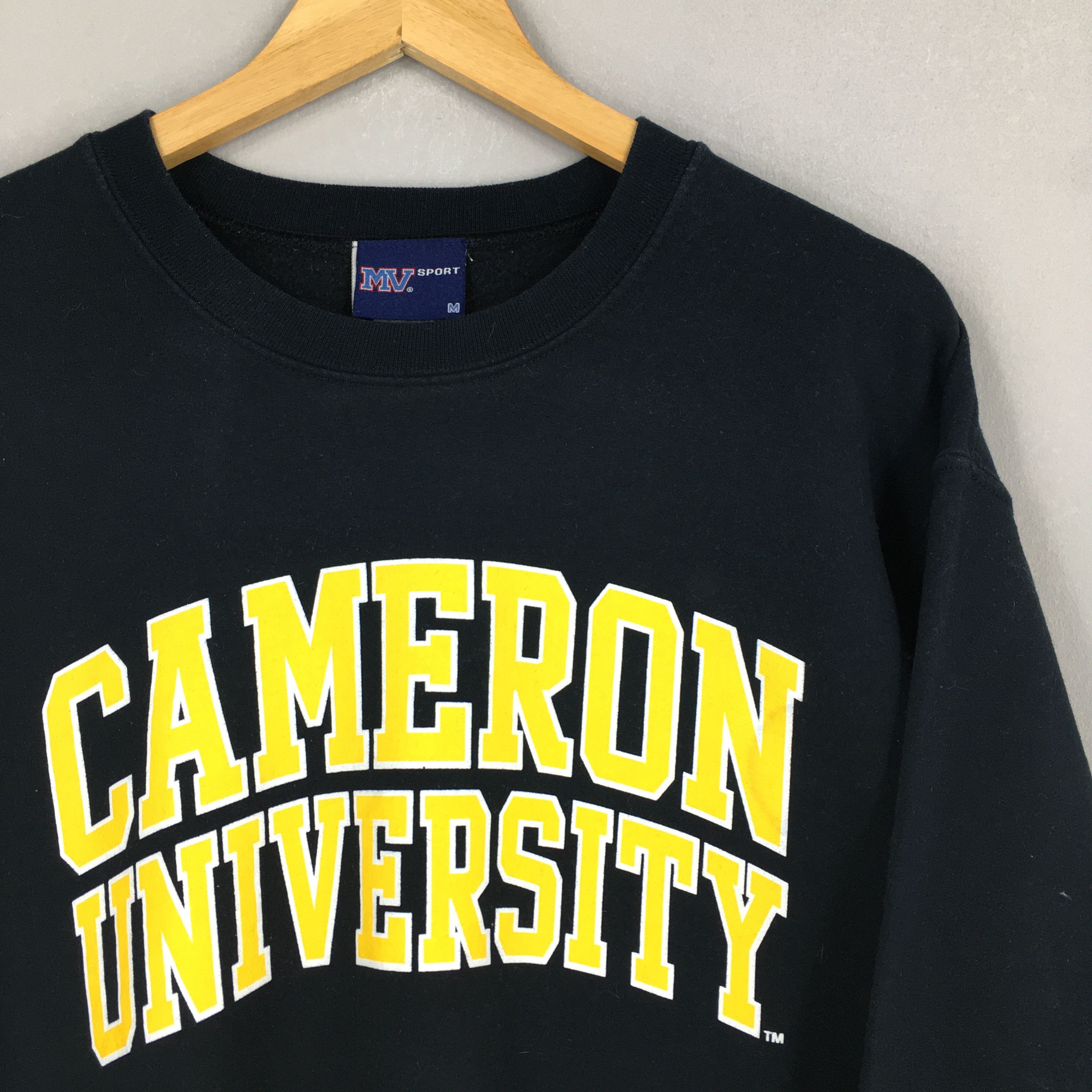 NCAA × Vintage Vintage Cameron University Black Sweatshirt Medium Size US M / EU 48-50 / 2 - 2 Thumbnail