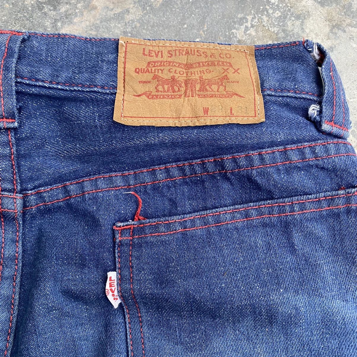 Levi's Vintage Clothing 70s Levis Big E White Tab Flare LV003 Size US 29 - 8 Thumbnail