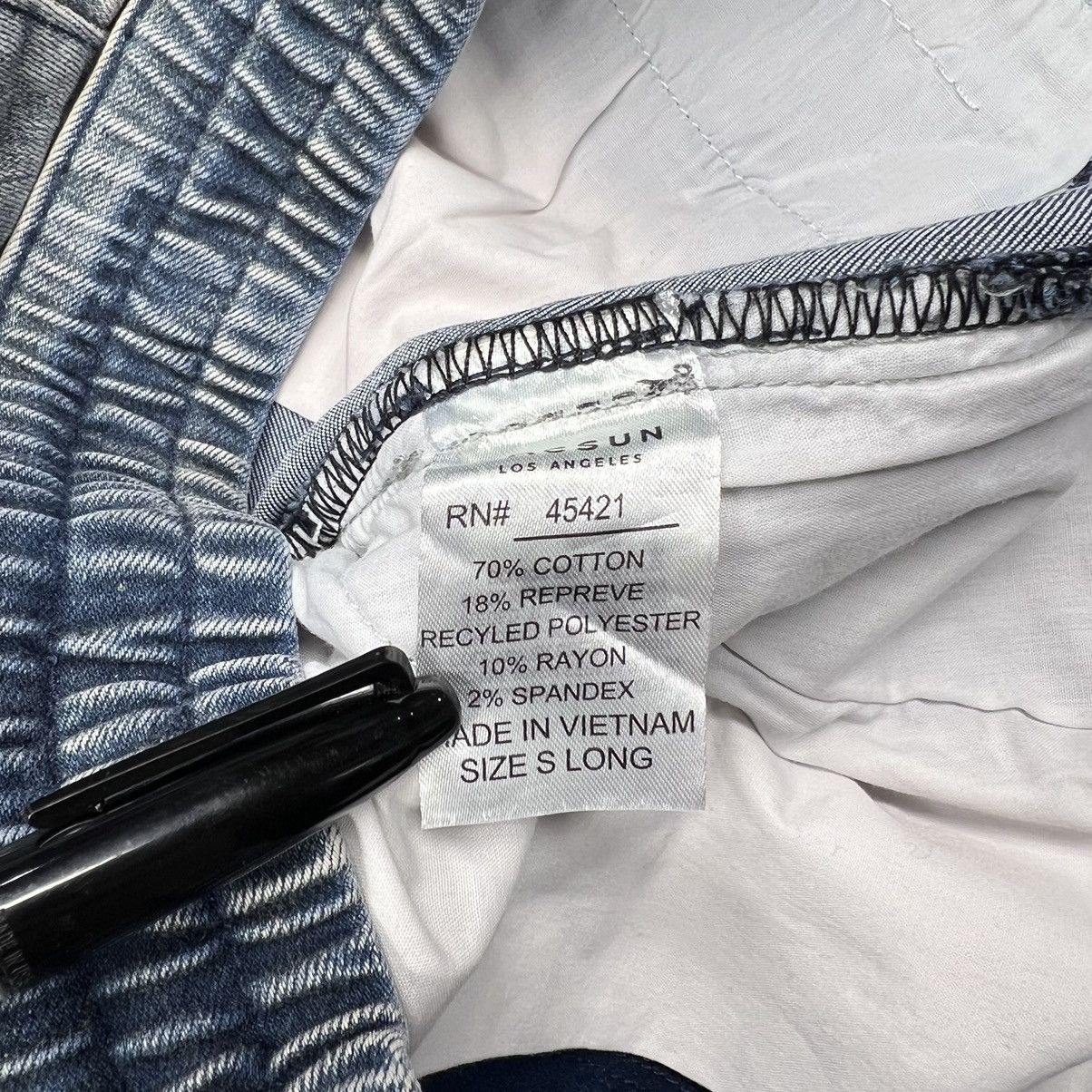 Pacsun Pacsun Jeans Blue Stacked Skinny Drawstring Zip Stripe Size US 30 / EU 46 - 9 Thumbnail