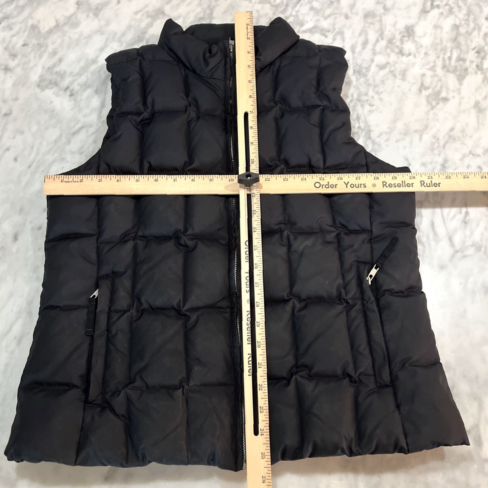 Gap VINTAGE Gap Zip Front 75% Down Vest Jacket Womens Size XL Black Pockets Y2K Size XL / US 12-14 / IT 48-50 - 5 Thumbnail