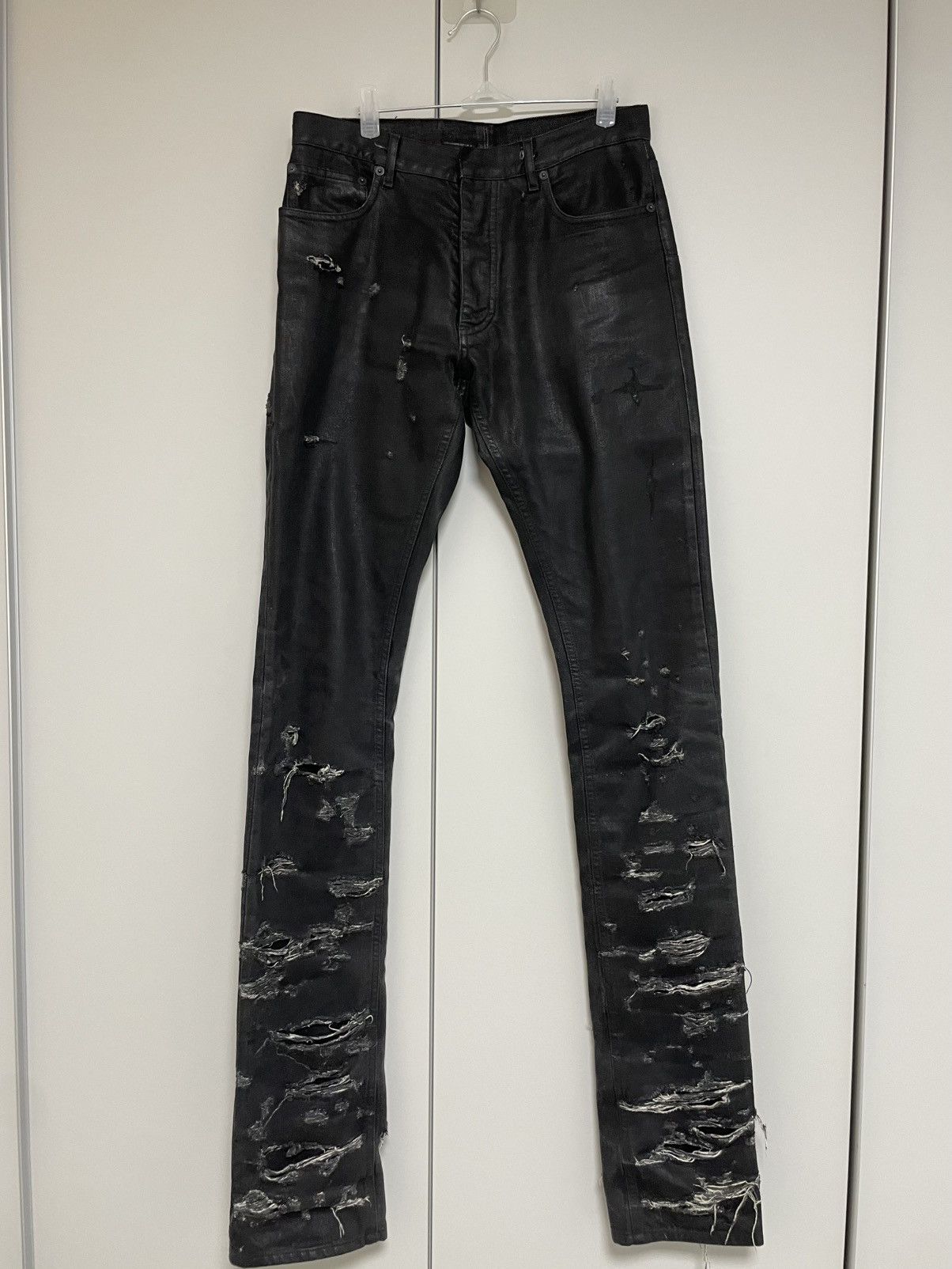 Dior × Hedi Slimane Dior Homme AW07 'Navigate' Waxed Denim Jeans