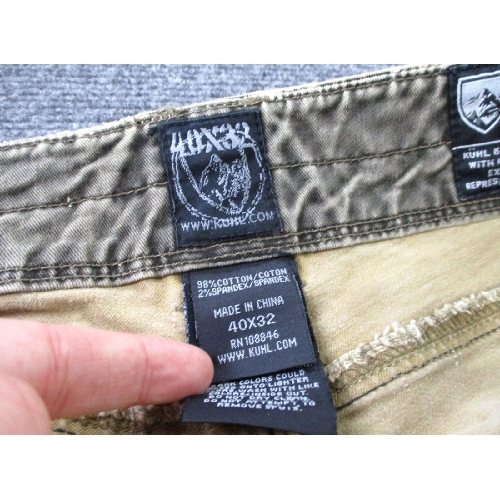 Vintage VINTAGE Kuhl Pants Mens 40 Beige Men Outdoors Hiking Work Patina Dyed Distressed Size US 40 / EU 56 - 7 Thumbnail