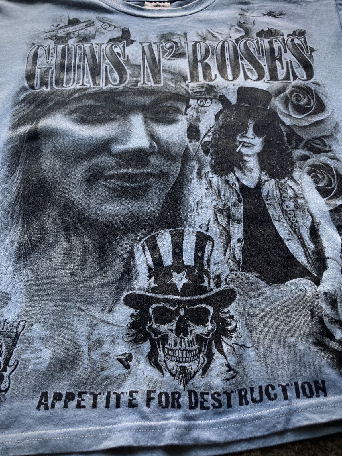 Band Tees × Guns N' Roses × Vintage Vintage 90s Guns & Roses Mexican Bootleg Big Print Size US L / EU 52-54 / 3 - 2 Thumbnail
