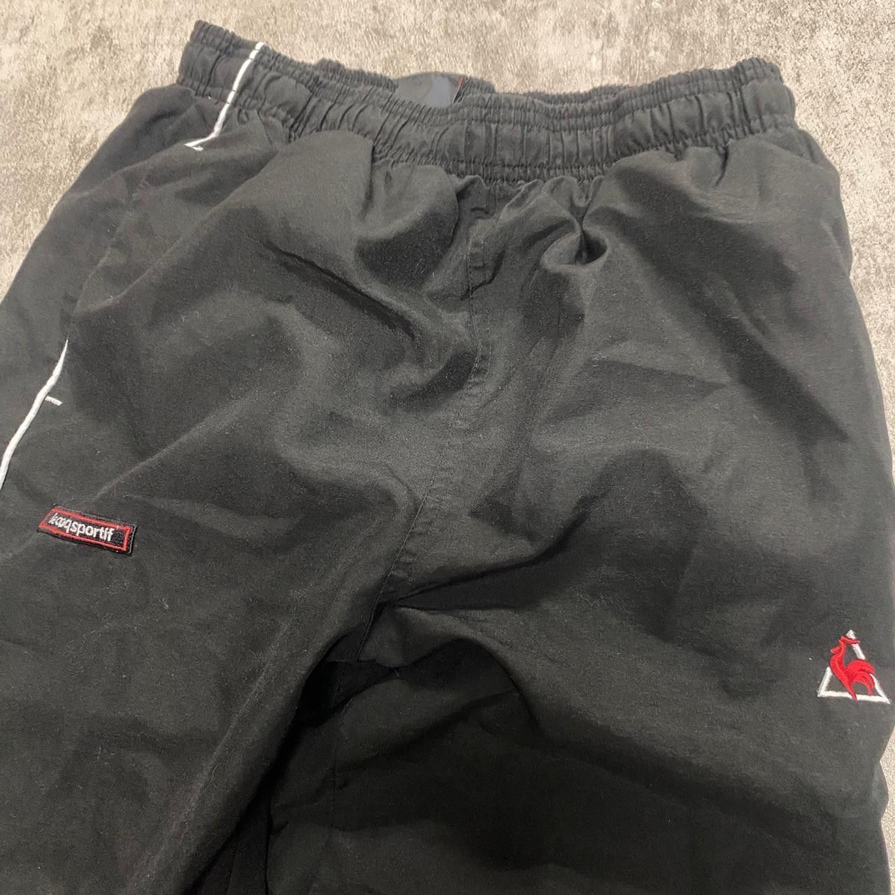 Le Coq Sportif Black and white Le Coq Sportif Sweatpants rap hip hop Baggy Size US 30 / EU 46 - 3 Thumbnail