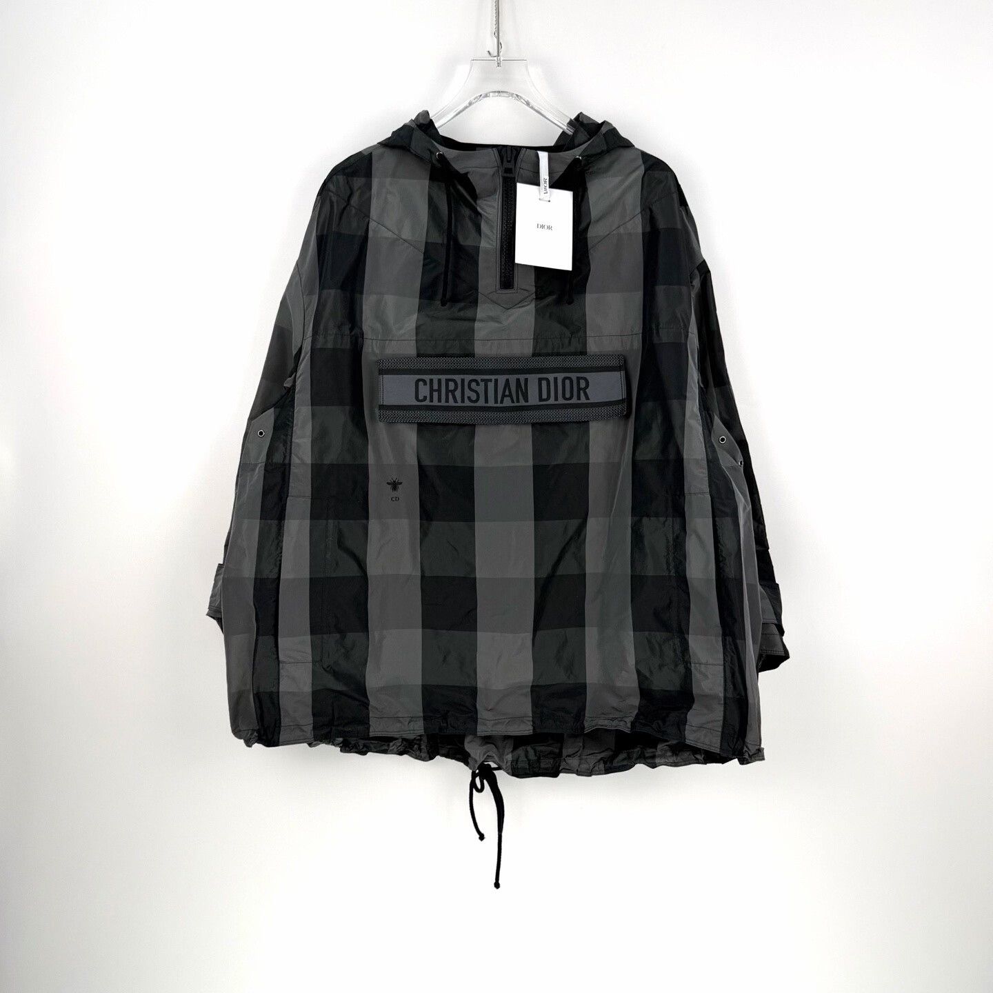 Dior dior black gray plaid logo hooded jacket Size US S / EU 44-46 / 1 - 3 Thumbnail