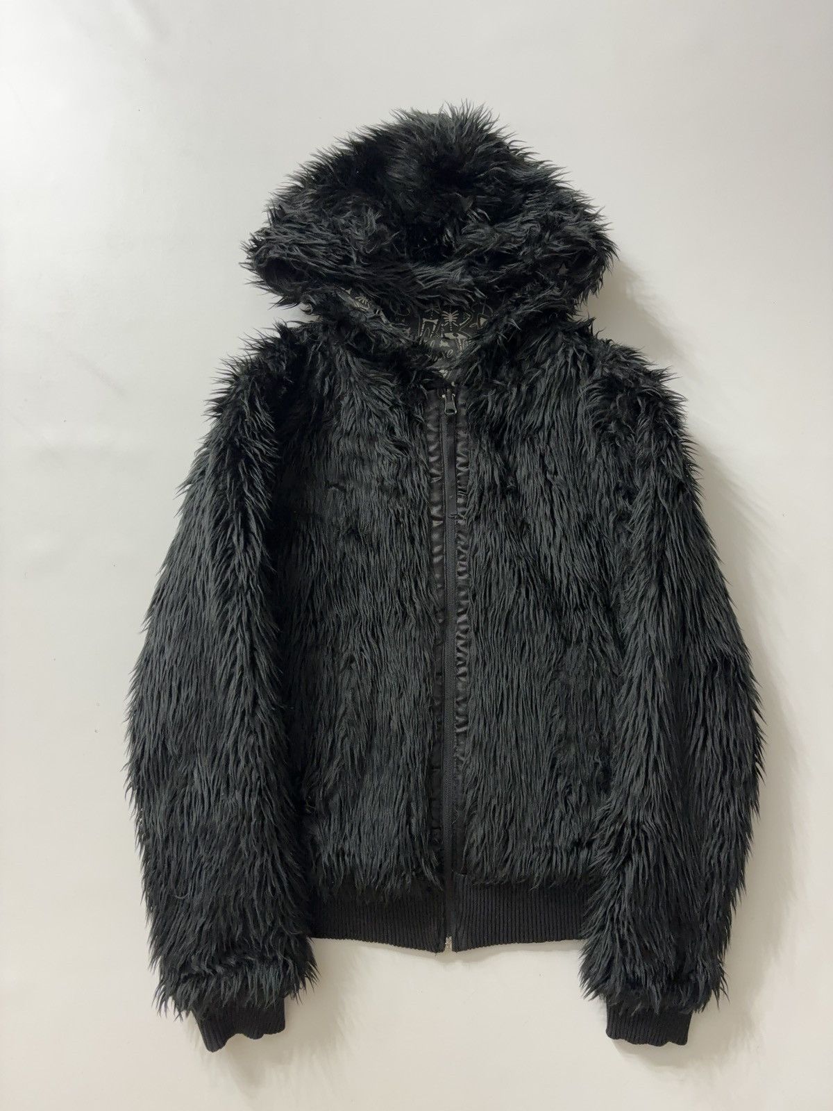 Beauty Beast × If Six Was Nine × Le Grande Bleu (L.G.B.) FAUX FUR WINTER CAT VINTAGE ZIP HOODIE AVANT GARDE JACKET Size M / US 6-8 / IT 42-44 - 1 Thumbnail