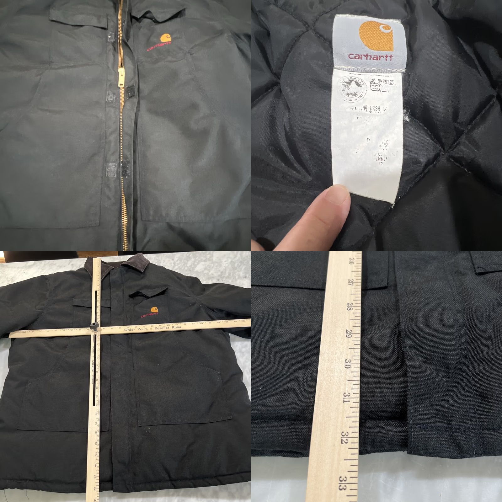 Carhartt VINTAGE Carhartt Jacket Men’s 2XL Black Union Made Chore Quilted Liner Work USA Jacket Size US XXL / EU 58 / 5 - 8 Thumbnail