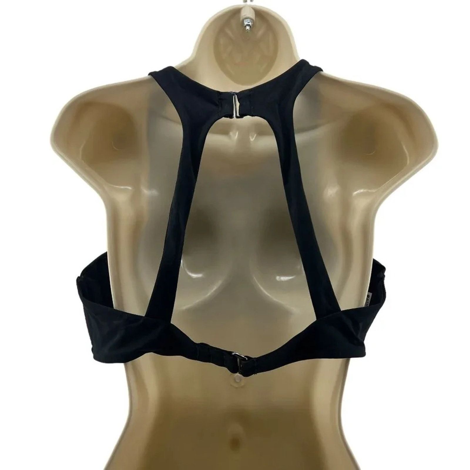Athleta Athleta Maldives Bra Cup Bikini Top 38B/C Solid Black Size ONE SIZE - 6 Thumbnail