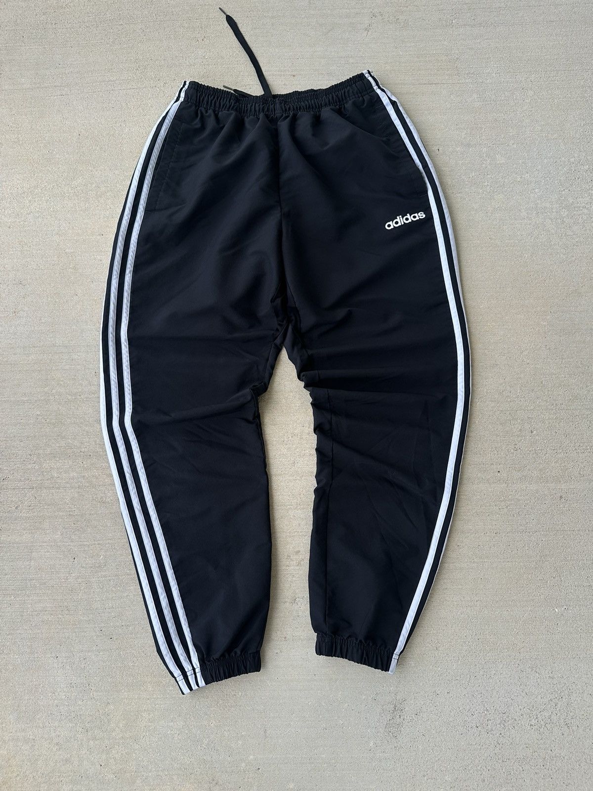 専用 90s adidas nylon pants VTG 90's Adidas TEAM Nylon Electric Blue Track Pants Men's