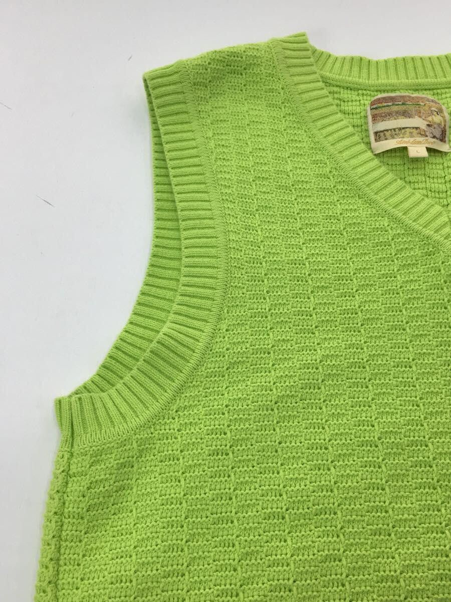 Aime Leon Dore o1tko10825 Chrochet Knit Vest in Neon Green Size US M / EU 48-50 / 2 - 6 Thumbnail
