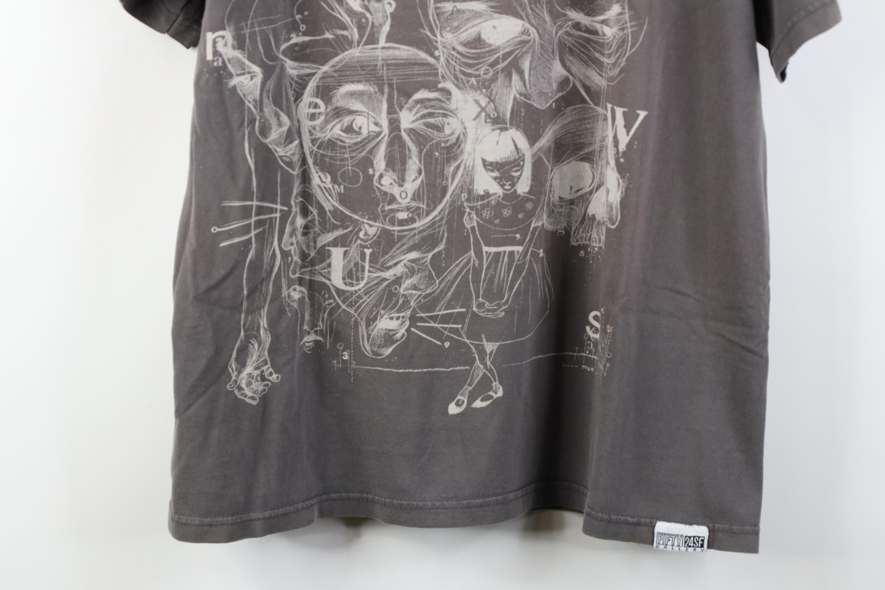 Vintage Vintage Y2K Gallery Art Short Sleeve T-Shirt Gray Cotton Size US M / EU 48-50 / 2 - 3 Thumbnail