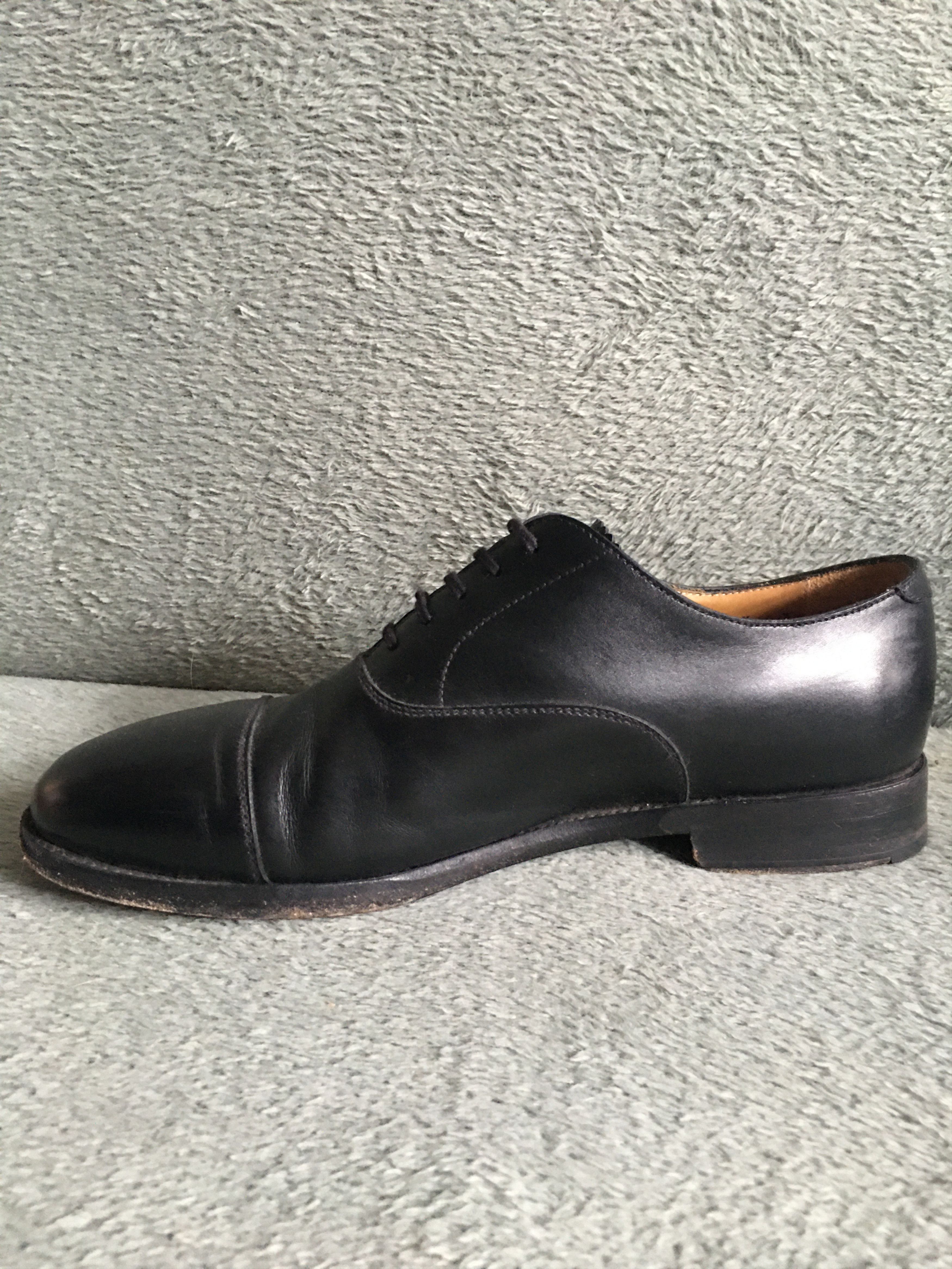 MORJAS MORJAS Oxford Black Leather Shoes Size UK 7 US 8 Size US 8 / EU 41 - 6 Thumbnail