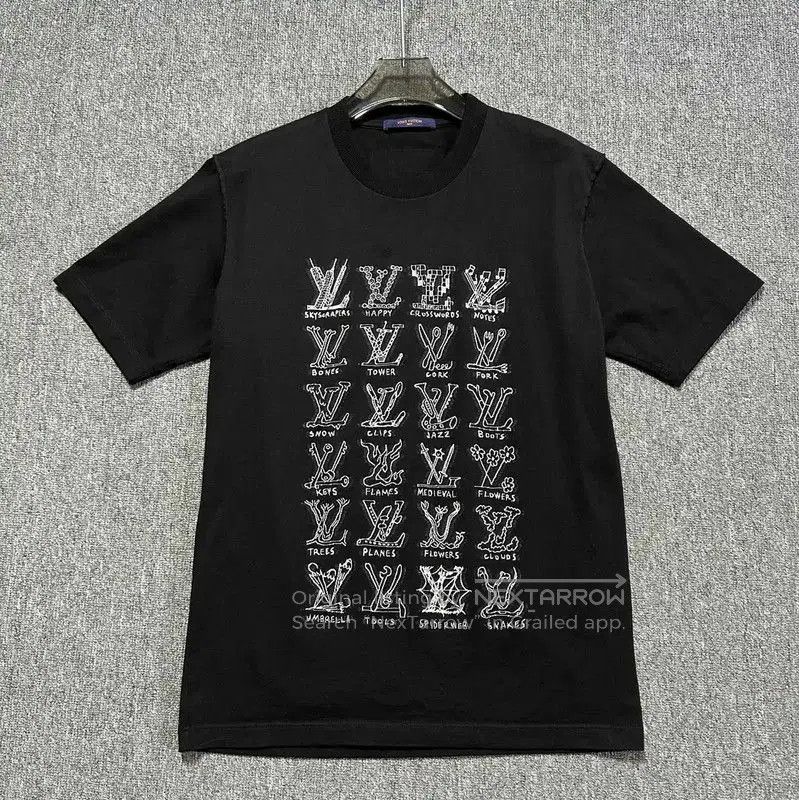 Louis Vuitton Louis Vuitton Men's Black Cotton T-Shirt . Size US XL / EU 56 / 4 - 1 Thumbnail