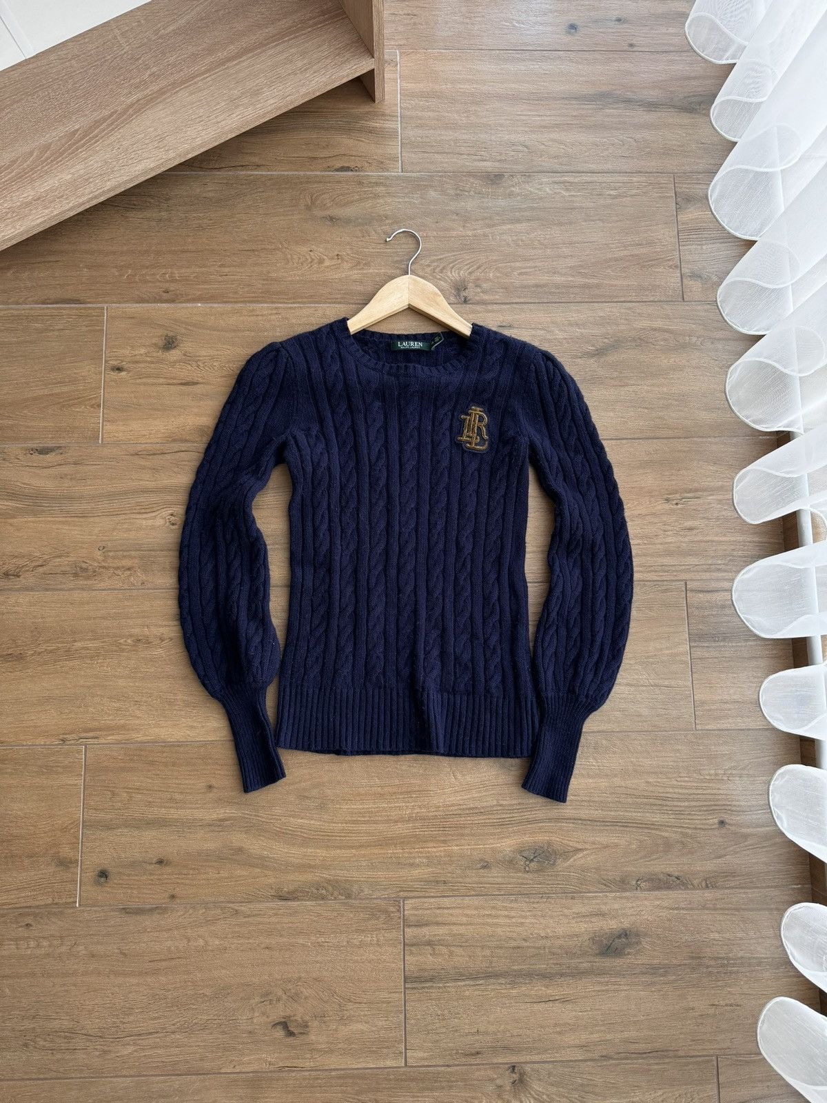 Lauren Ralph Lauren Vintage Lauren Ralph Lauren W’ Navy Cable Knit Sweater Size S / US 4 / IT 40 - 1 Thumbnail