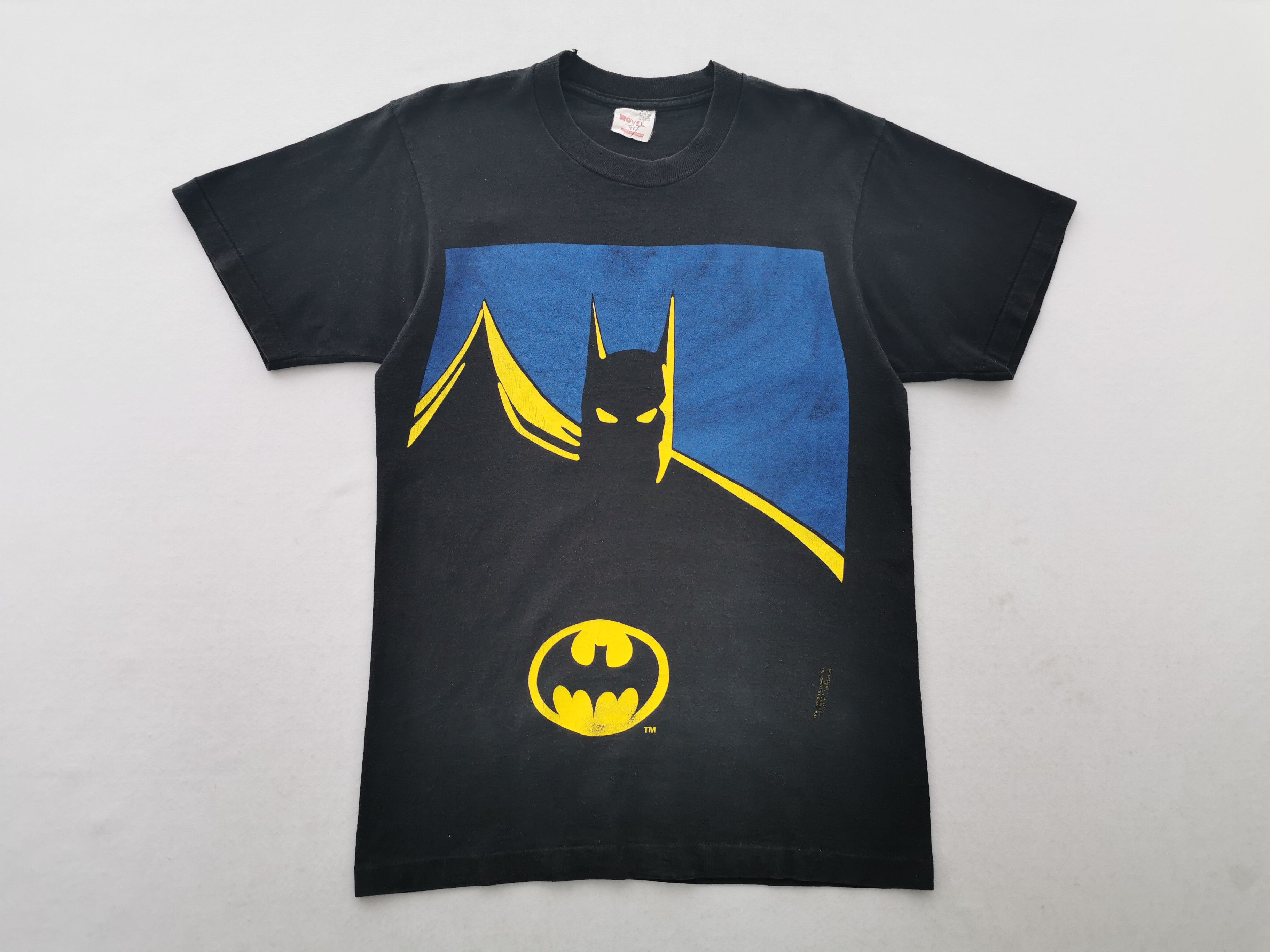 Vintage 80's Batman DC Cartoon Big Print Tee T Shirt Size M