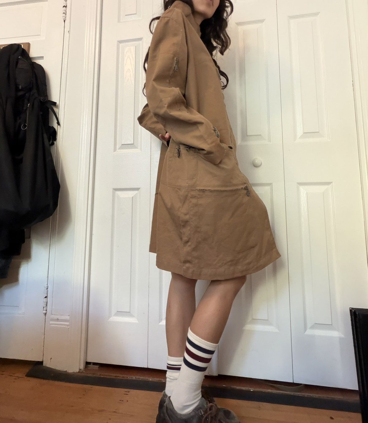 MFG 2000's 7 zipper canvas trench