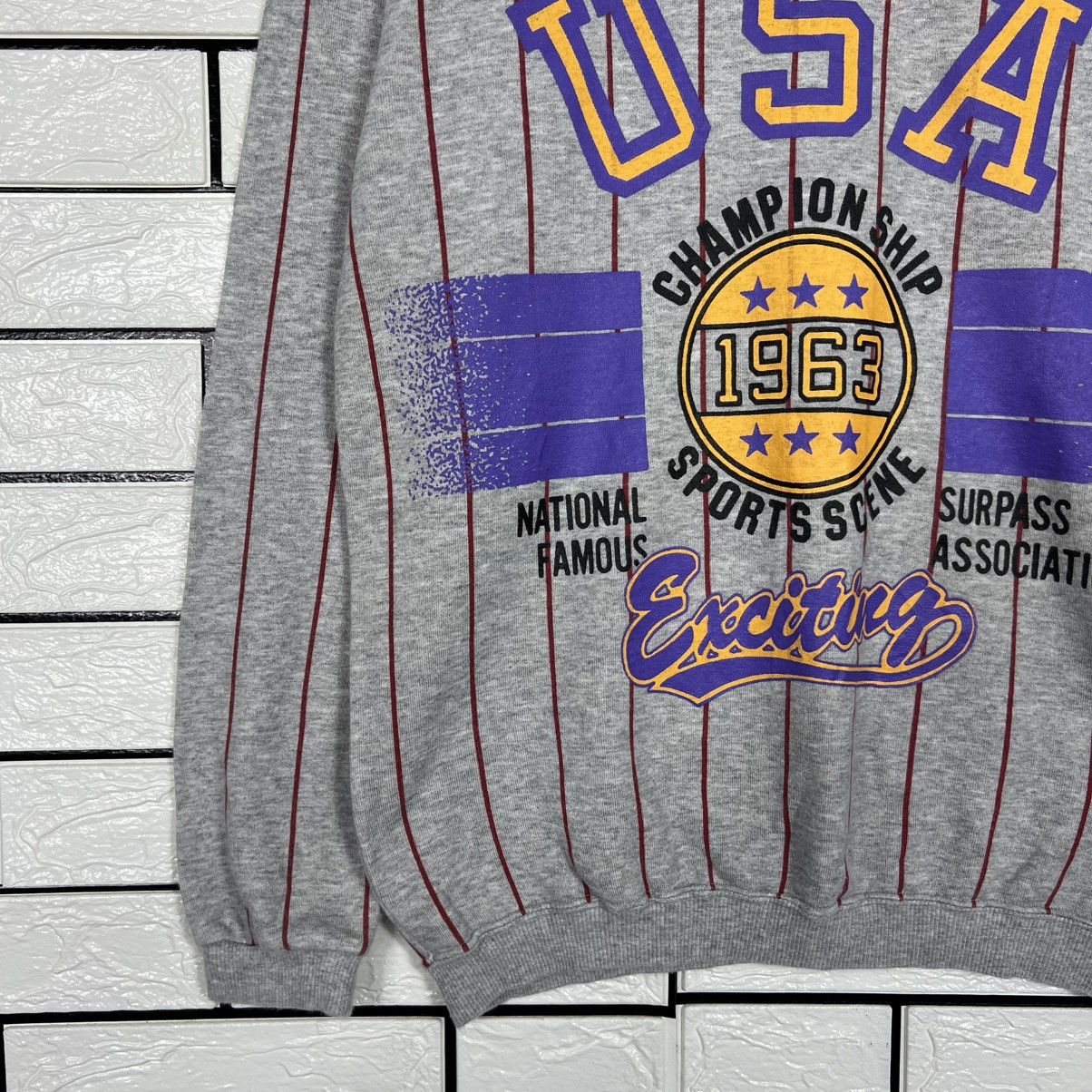 Japanese Brand USA CHAMPION SHIP SPORTS SCENE STRIPED SWEATSHIRT #3954-C180 Size US S / EU 44-46 / 1 - 6 Thumbnail