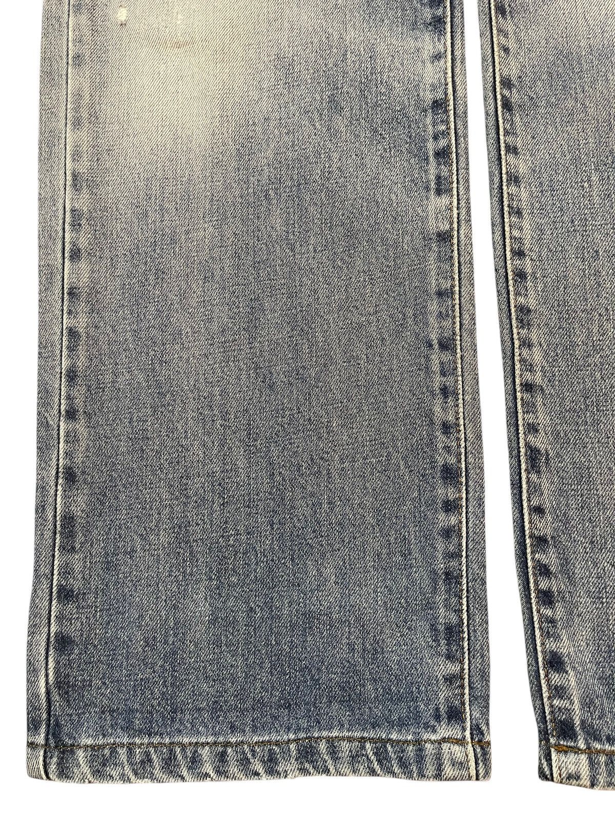 Edwin Vintage Edwin 405 Blue Wash Faded Distressed Baggy Jeans Size US 31 - 7 Thumbnail