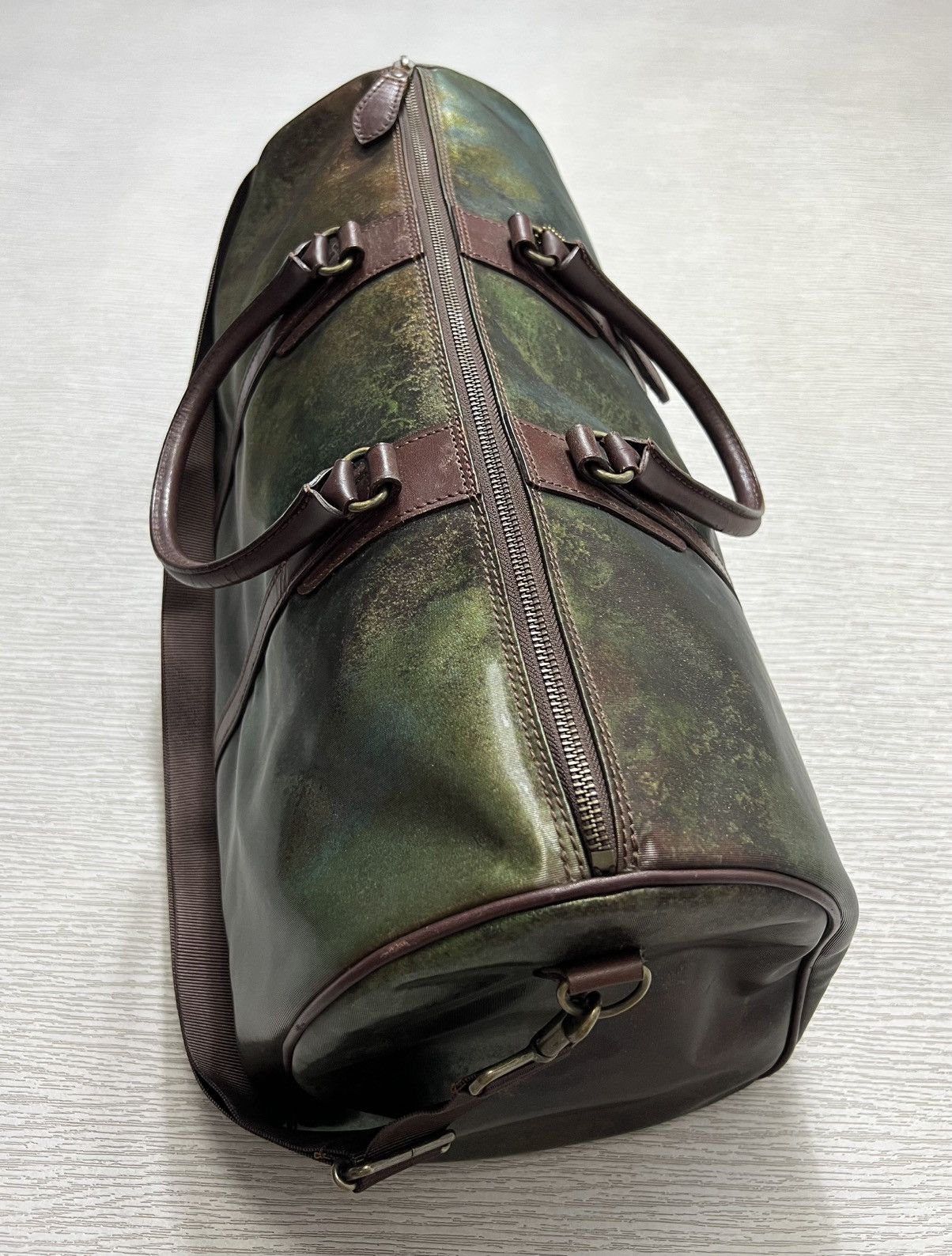 Jean Paul Gaultier JPG - FW95 - Cyber Iridescent Rust Two Way Boston Duffle Bag Size ONE SIZE - 10 Thumbnail