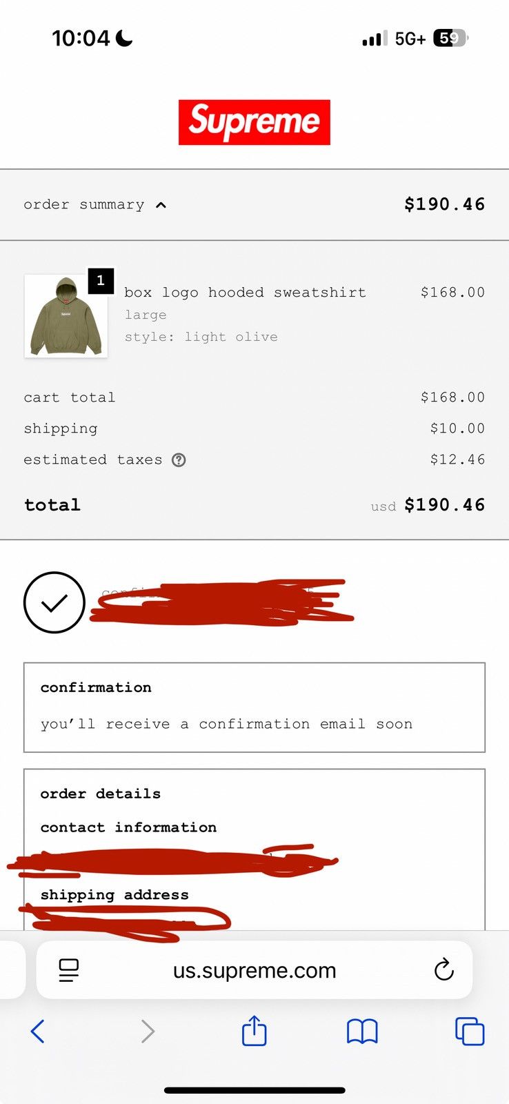 Supreme Supreme Box Logo Hoodie Olive ColorWay FW 2025 Size US L / EU 52-54 / 3 - 2 Thumbnail
