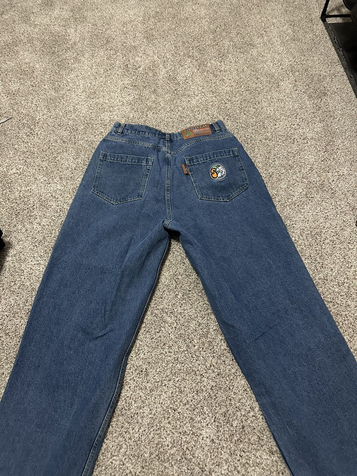 Other Smooth18 Orange Embroidered Denim Jeans Size US 28 / EU 44 - 6 Thumbnail