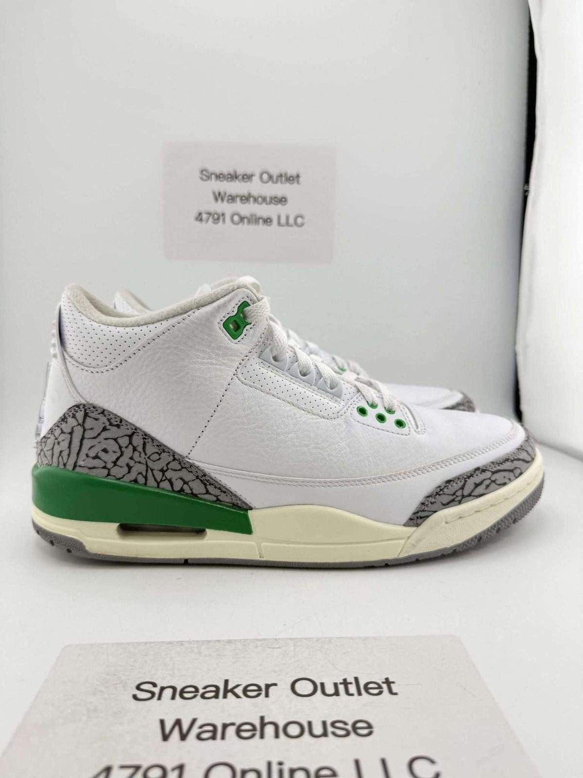 Jordan Brand og box Jordan 3 Lucky Green 9.5W Used OG Box Size US 9.5 / IT 39.5 - 3 Thumbnail