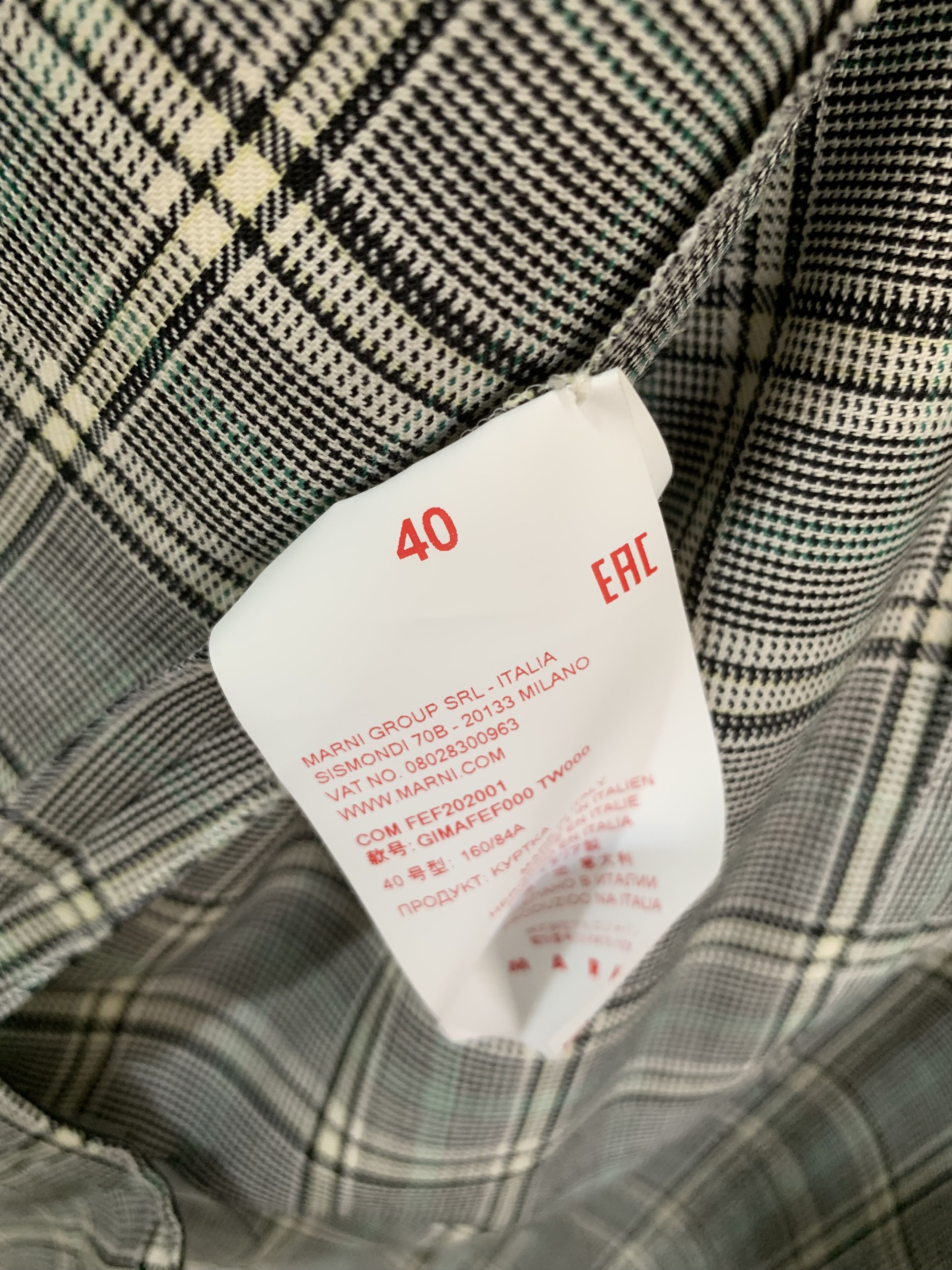 Marni Oversized Plaid Blazer Size US XL / EU 56 / 4 - 5 Thumbnail