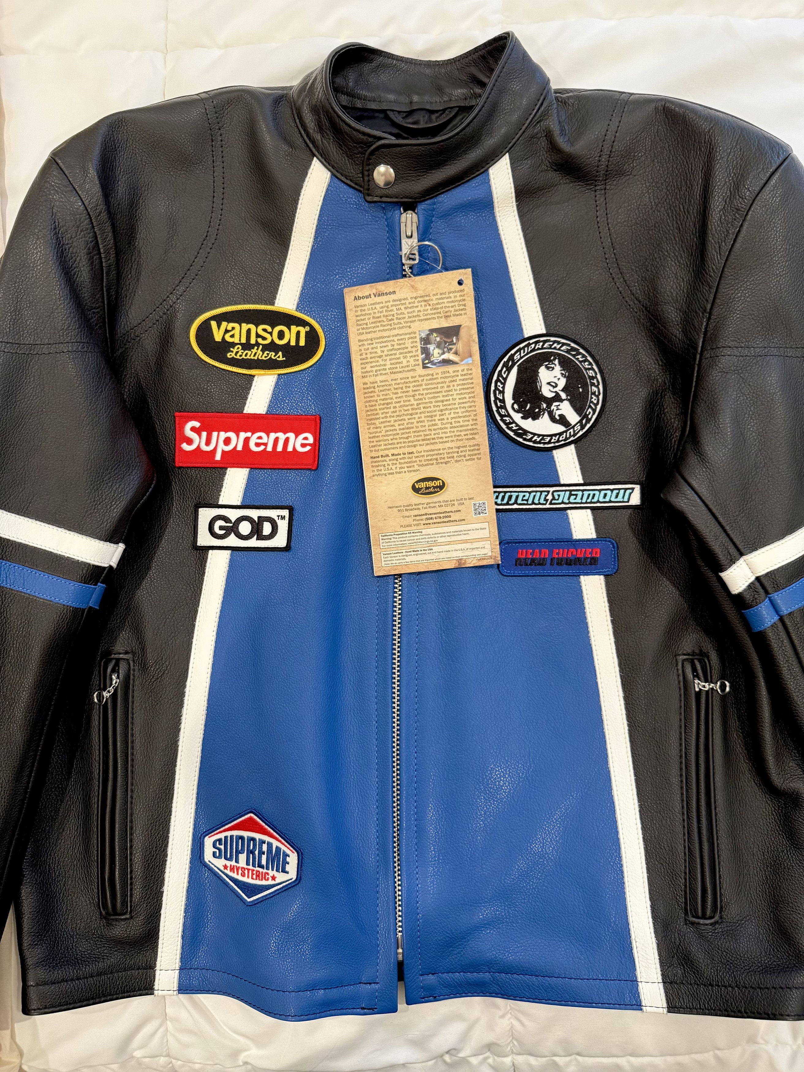 Supreme x HYSTERIC GLAMOUR x Vanson Leathers® Jacket