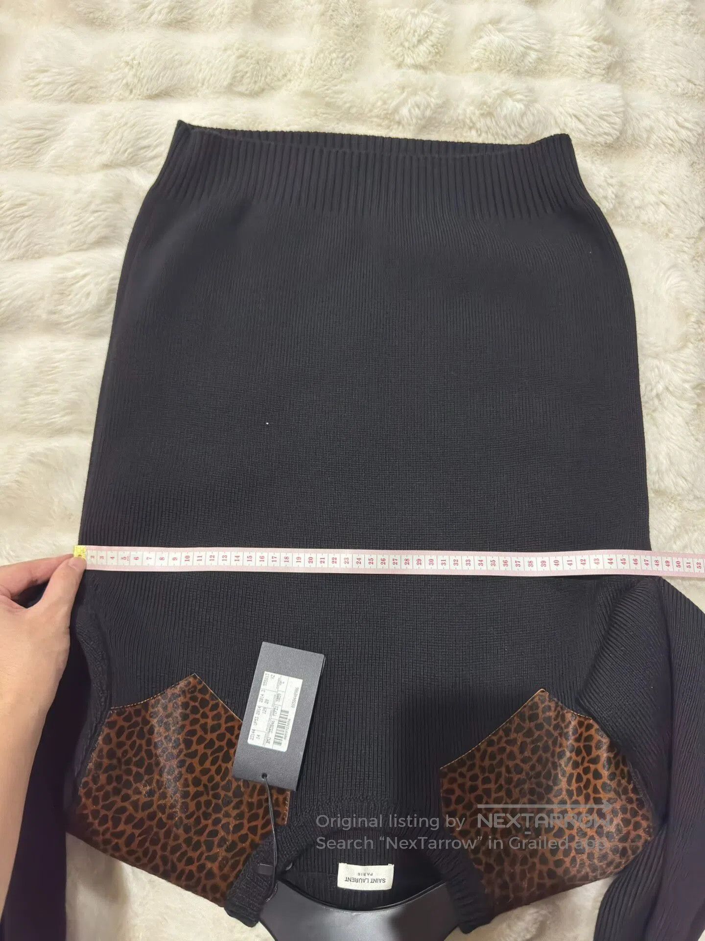 Saint Laurent Paris Saint Laurent Paris Original year leopard print leather sw Size US L / EU 52-54 / 3 - 7 Thumbnail