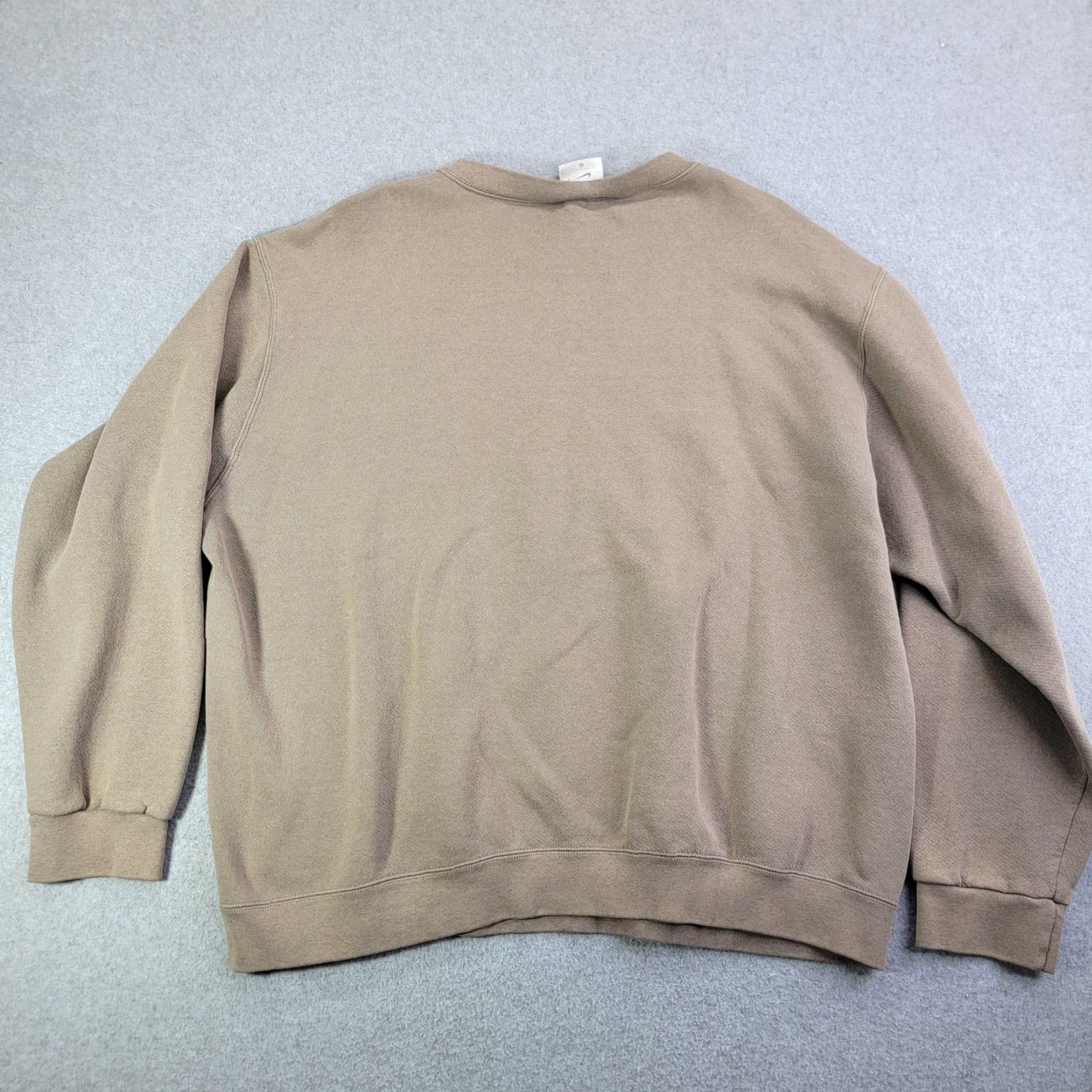 Nike VINTAGE Nike Sweatshirt Mens XL Beige Crewneck Pullover Fleece Swoosh Logo USA Size US XL / EU 56 / 4 - 5 Thumbnail