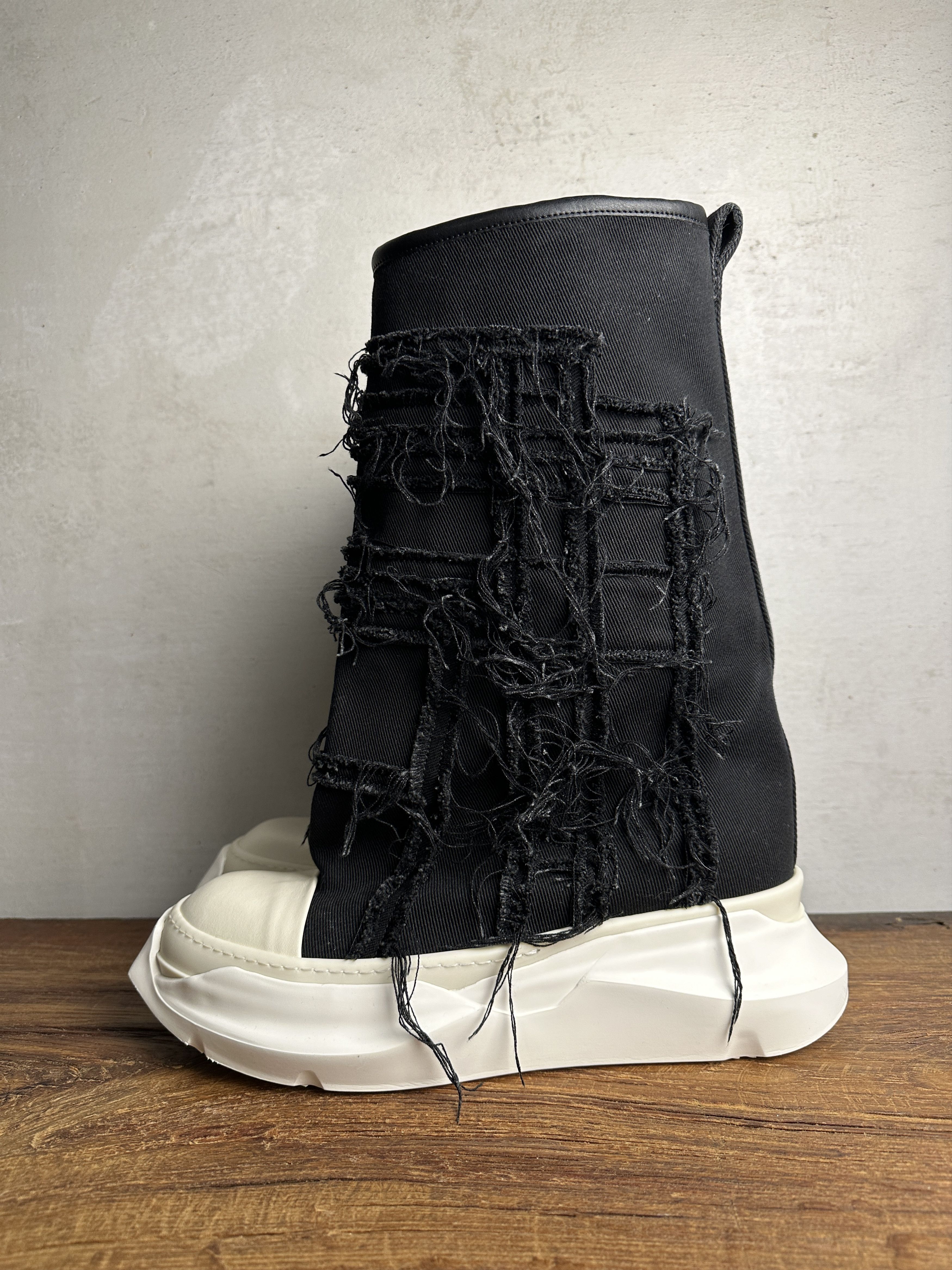 Rick Owens Rick Owens DRKSHDW Slashed Fogachine high-top Sneakers Size US 11 / EU 44 - 2 Thumbnail
