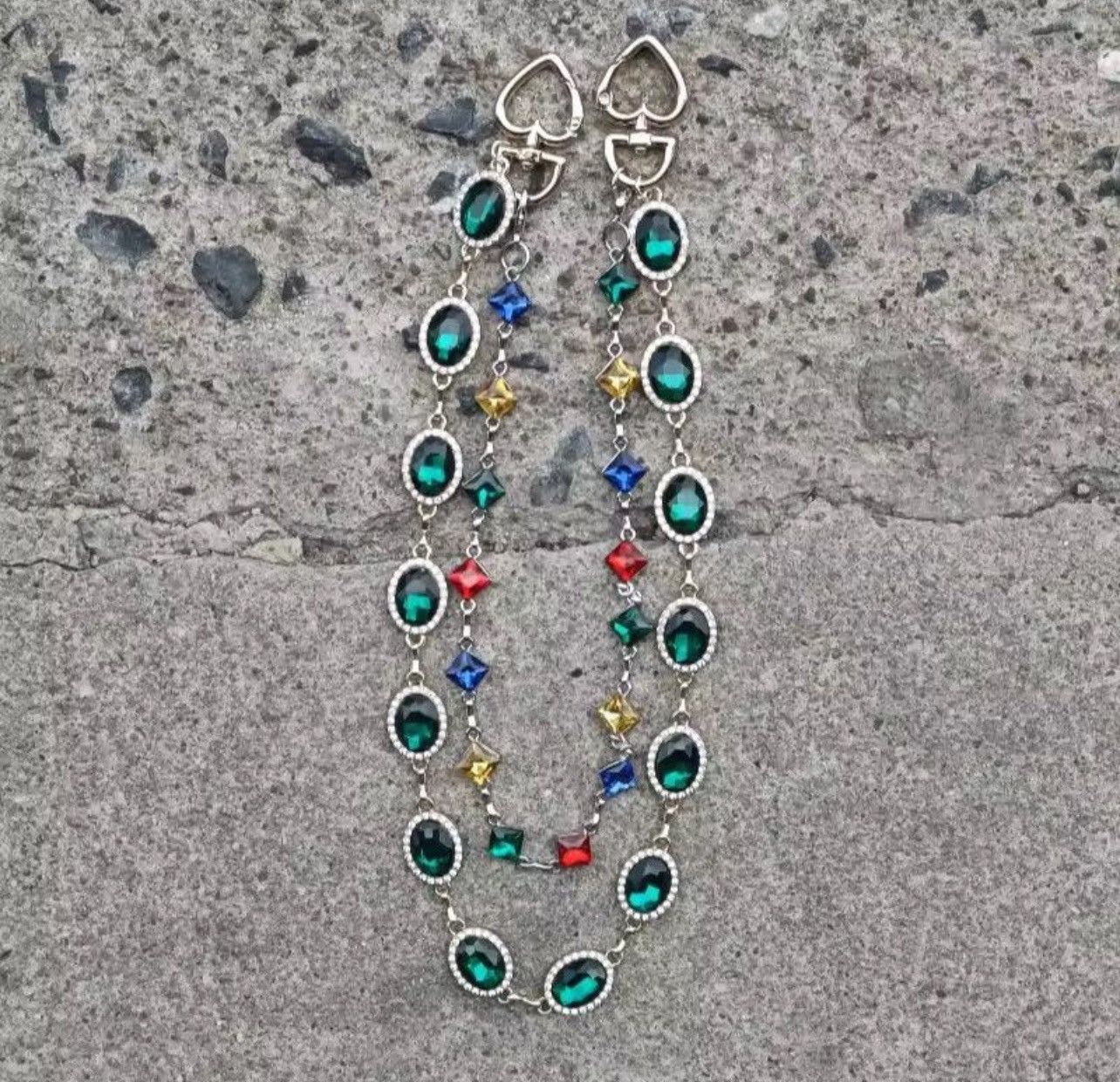 Jewelry retro agate colourful pants chain Size ONE SIZE - 2 Thumbnail