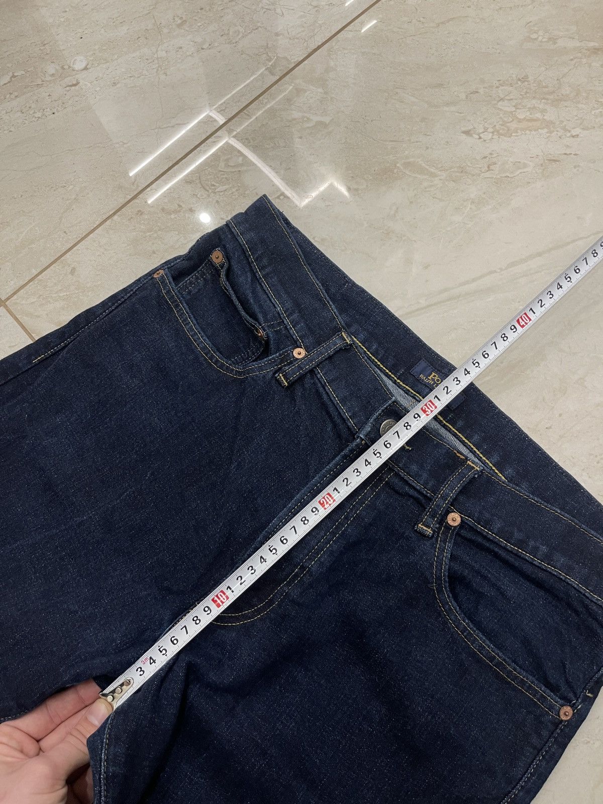 Polo Ralph Lauren Polo Ralph Lauren Dark Wash Slim Denim Jeans 34x34 Size US 34 / EU 50 - 9 Thumbnail