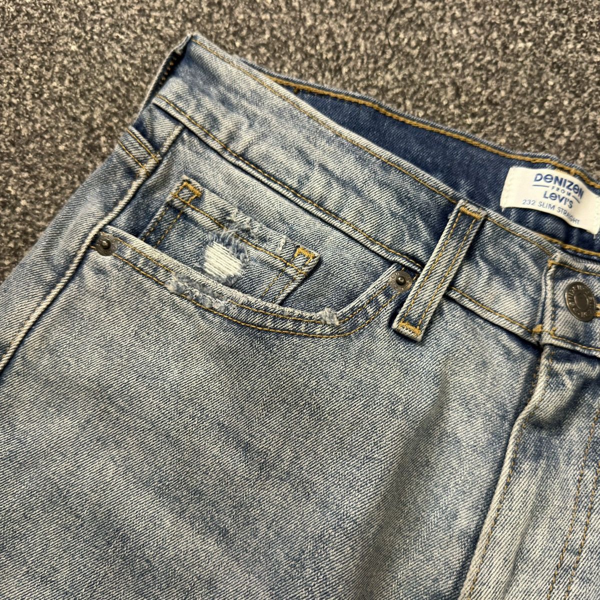 Levi's Levis Denizen 232 Slim Straight Blue Faded Denim W30 Size US 30 / EU 46 - 11 Thumbnail