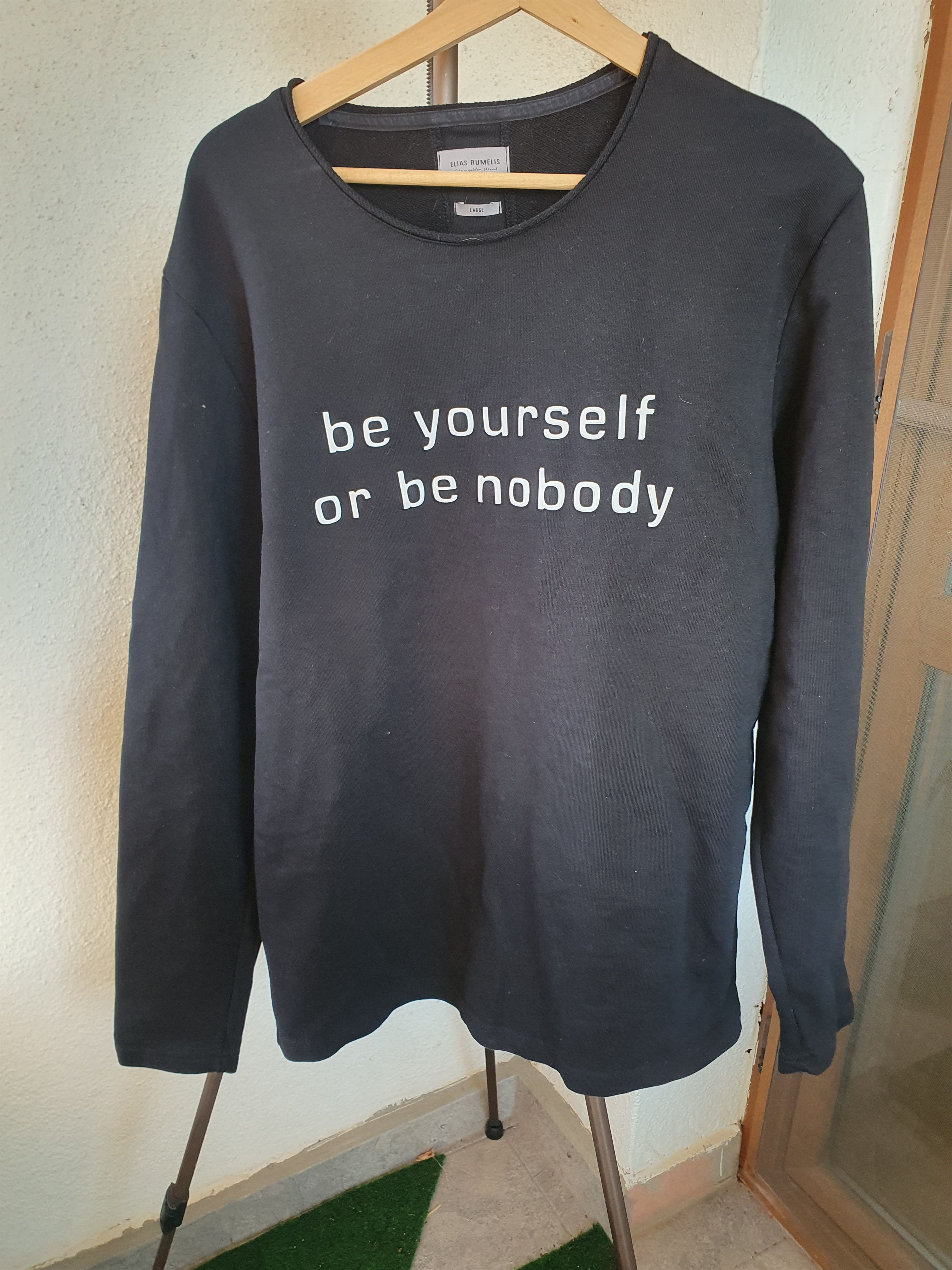 Other Elias Rumelis Er Dorian Be Yourself Or Be Nobody sweatshirt Size L / US 10 / IT 46 - 1 Thumbnail
